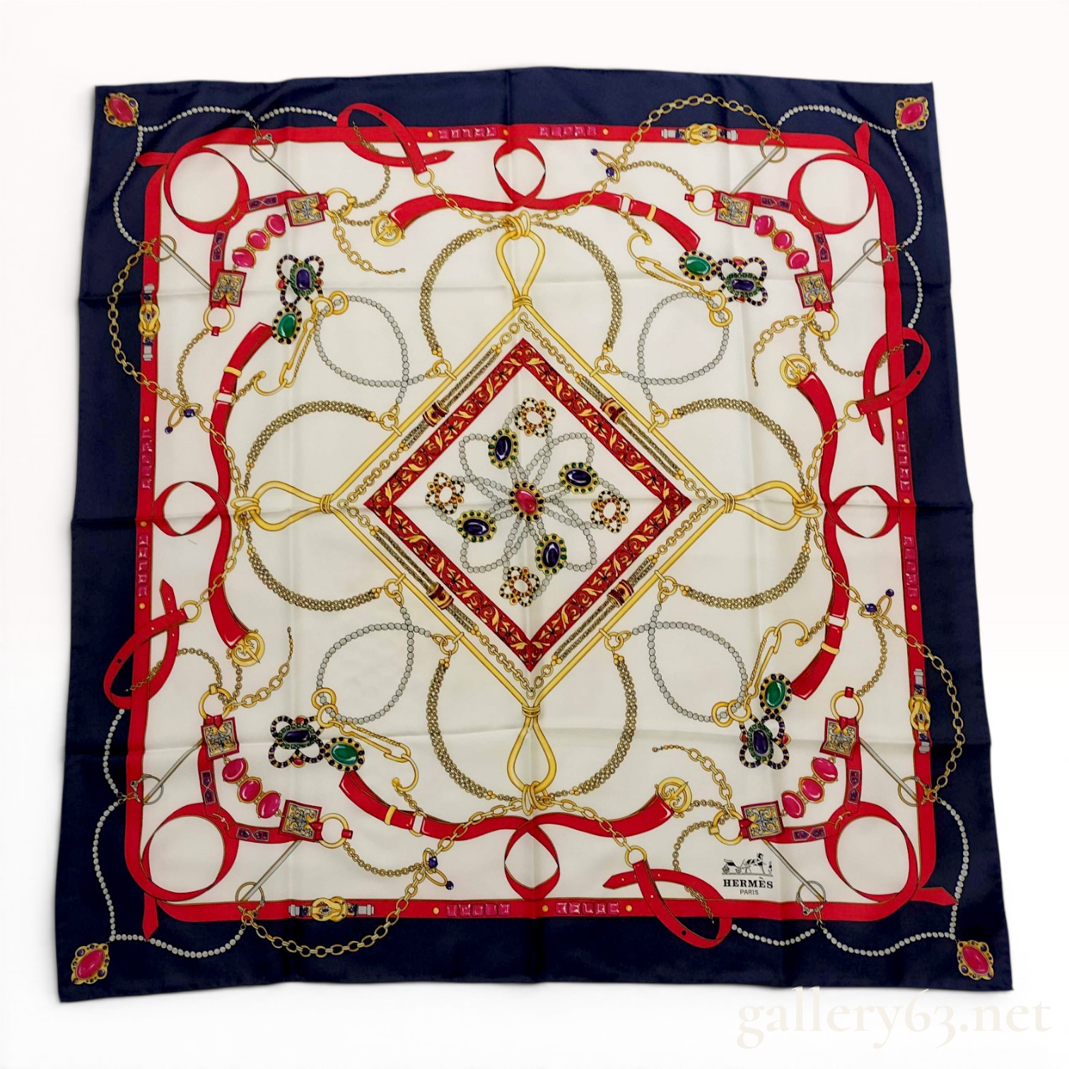 Hermes Bijoux de l'Esterel Silk Twill Scarf