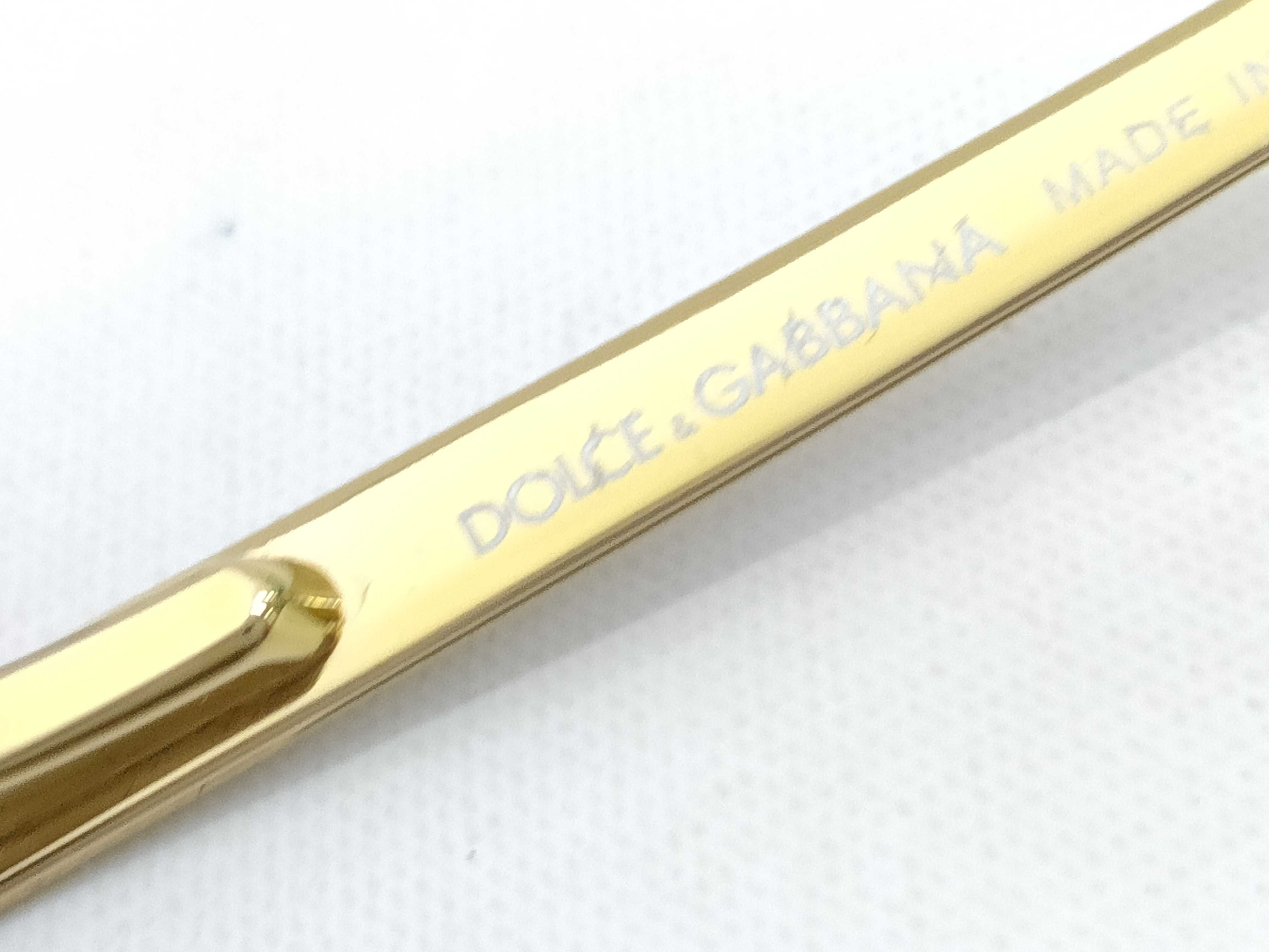 Dolce and Gabbana DG 2021 Gold-Tone Aviator Sunglasses