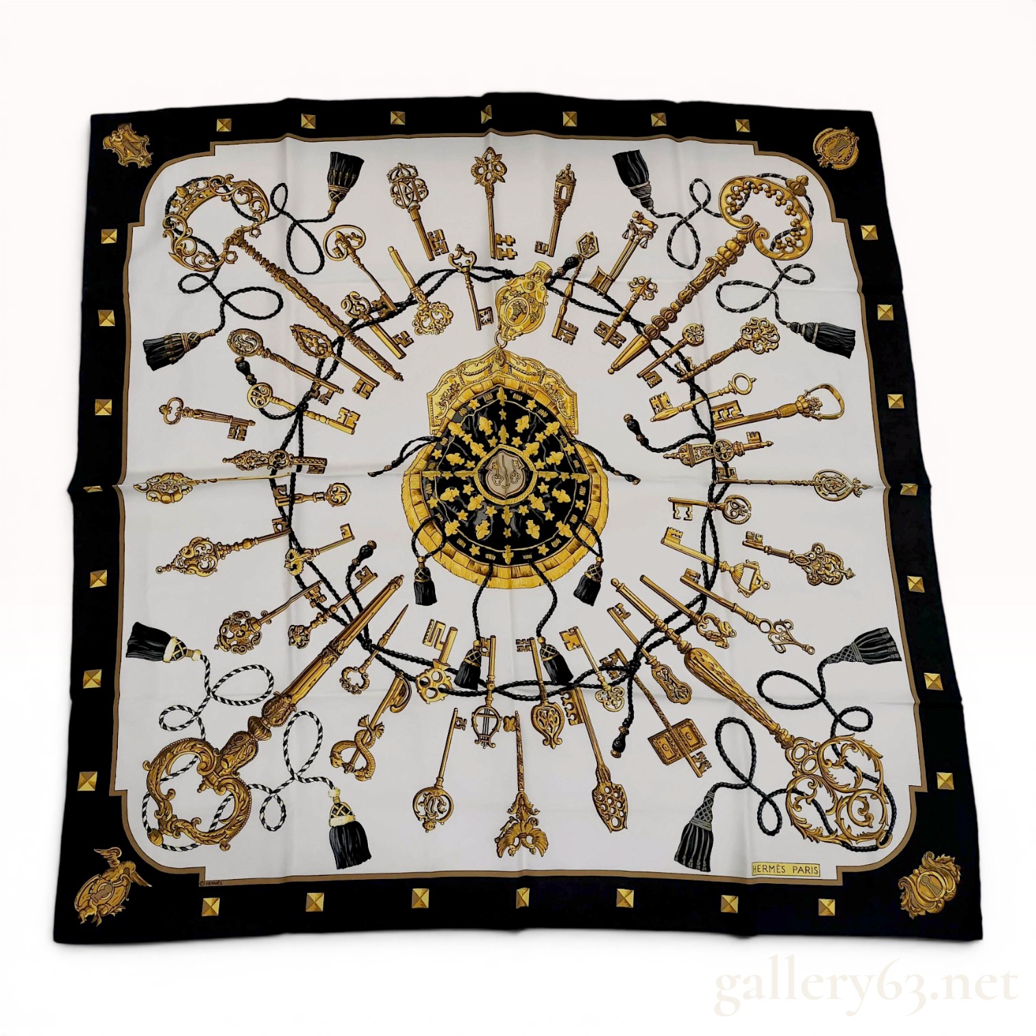 Hermes Les Clefs Silk Scarf