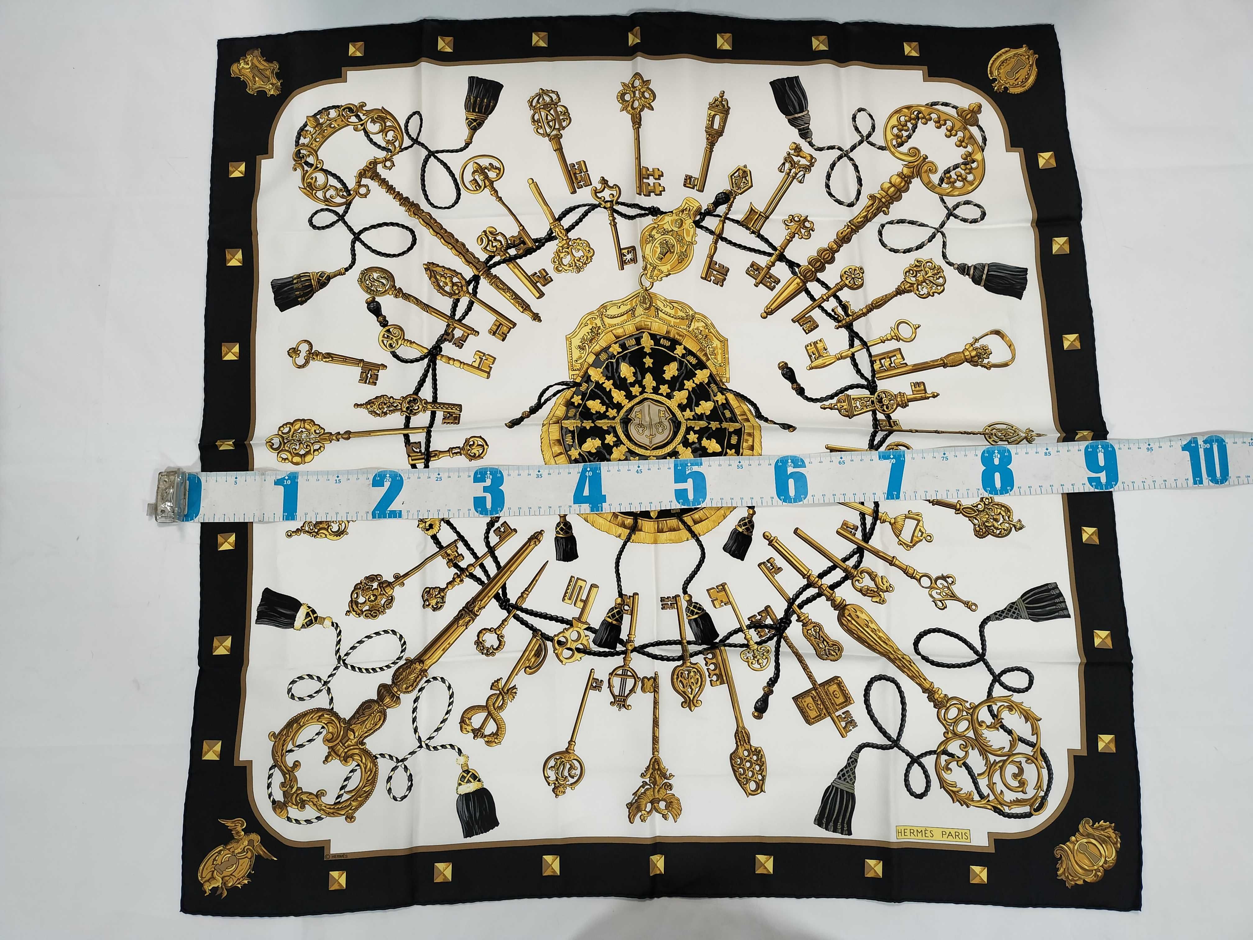 Hermes Les Clefs Silk Scarf