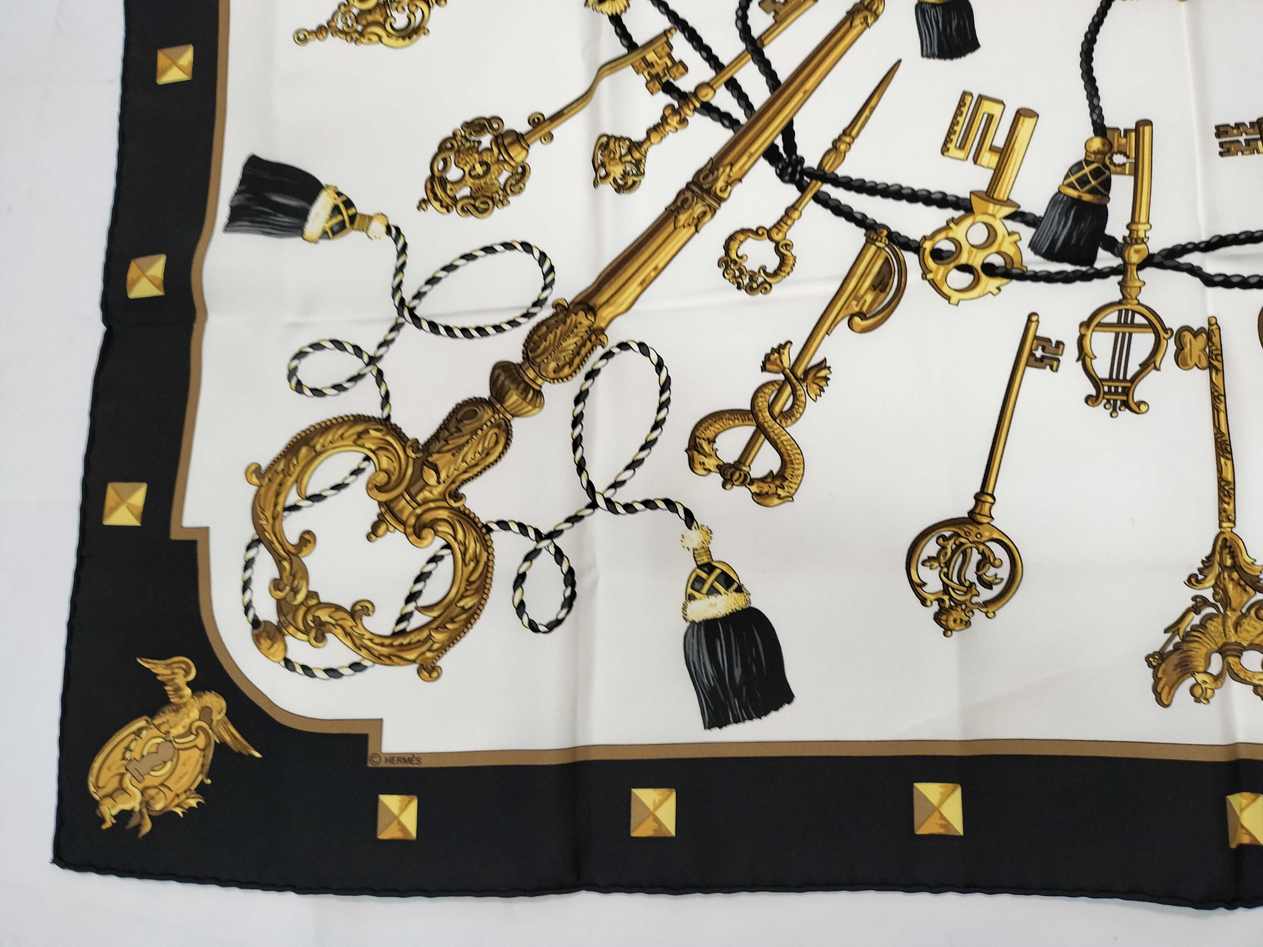 Hermes Les Clefs Silk Scarf