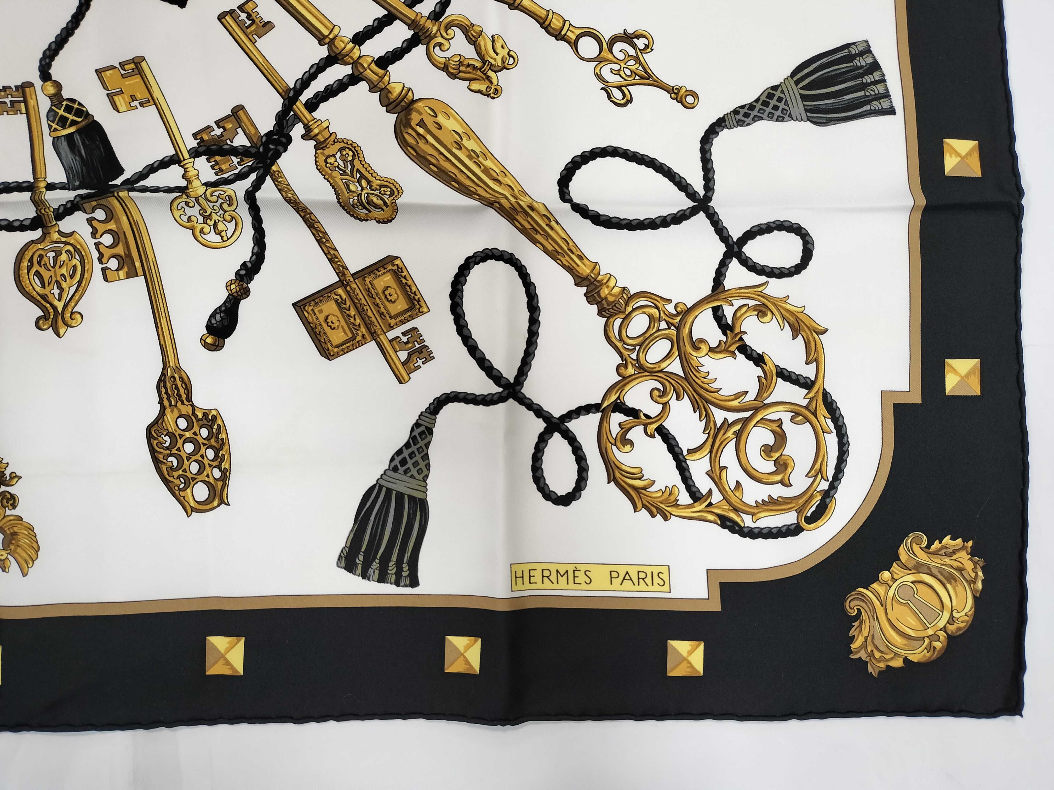 Hermes Les Clefs Silk Scarf