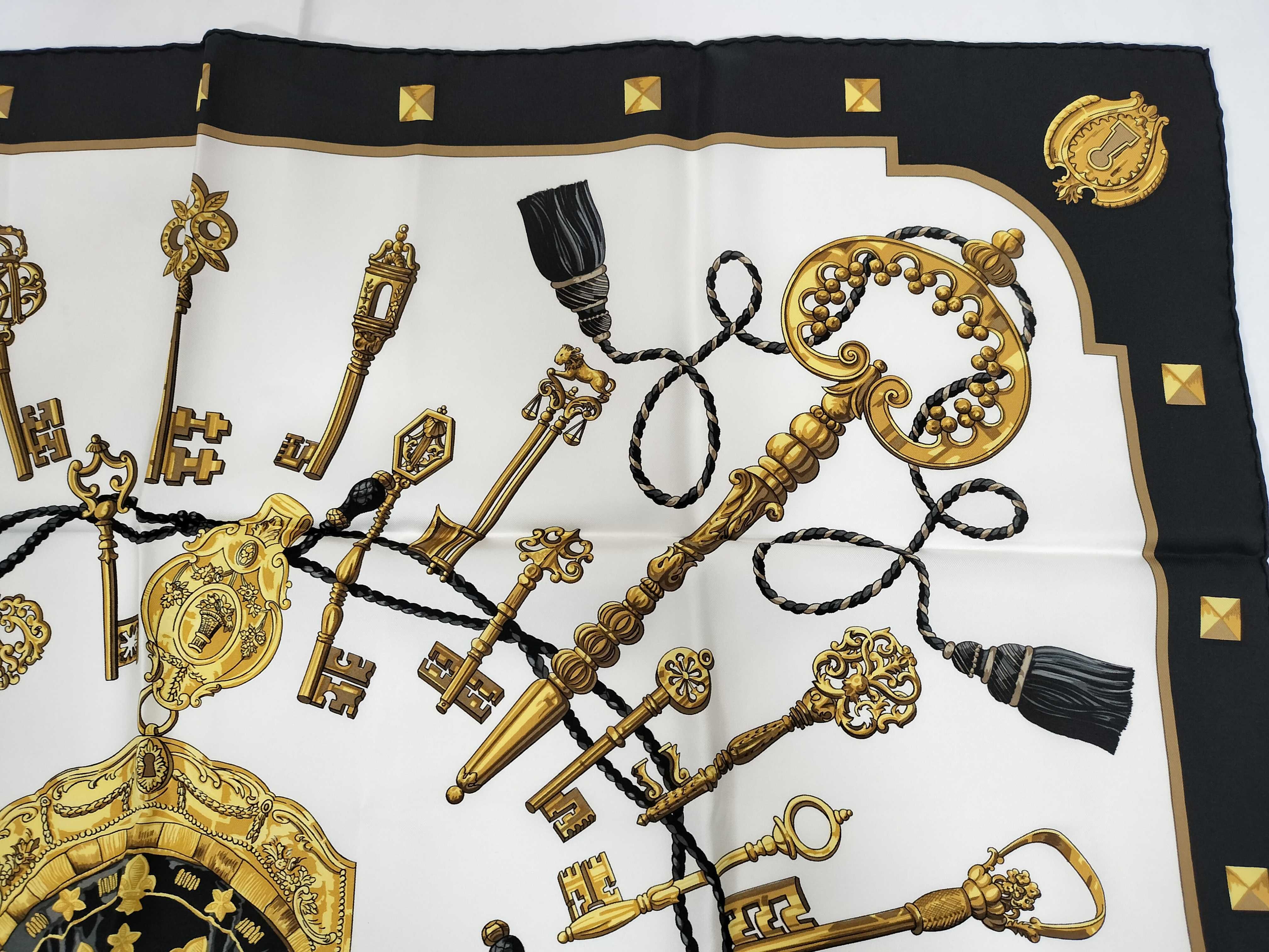Hermes Les Clefs Silk Scarf