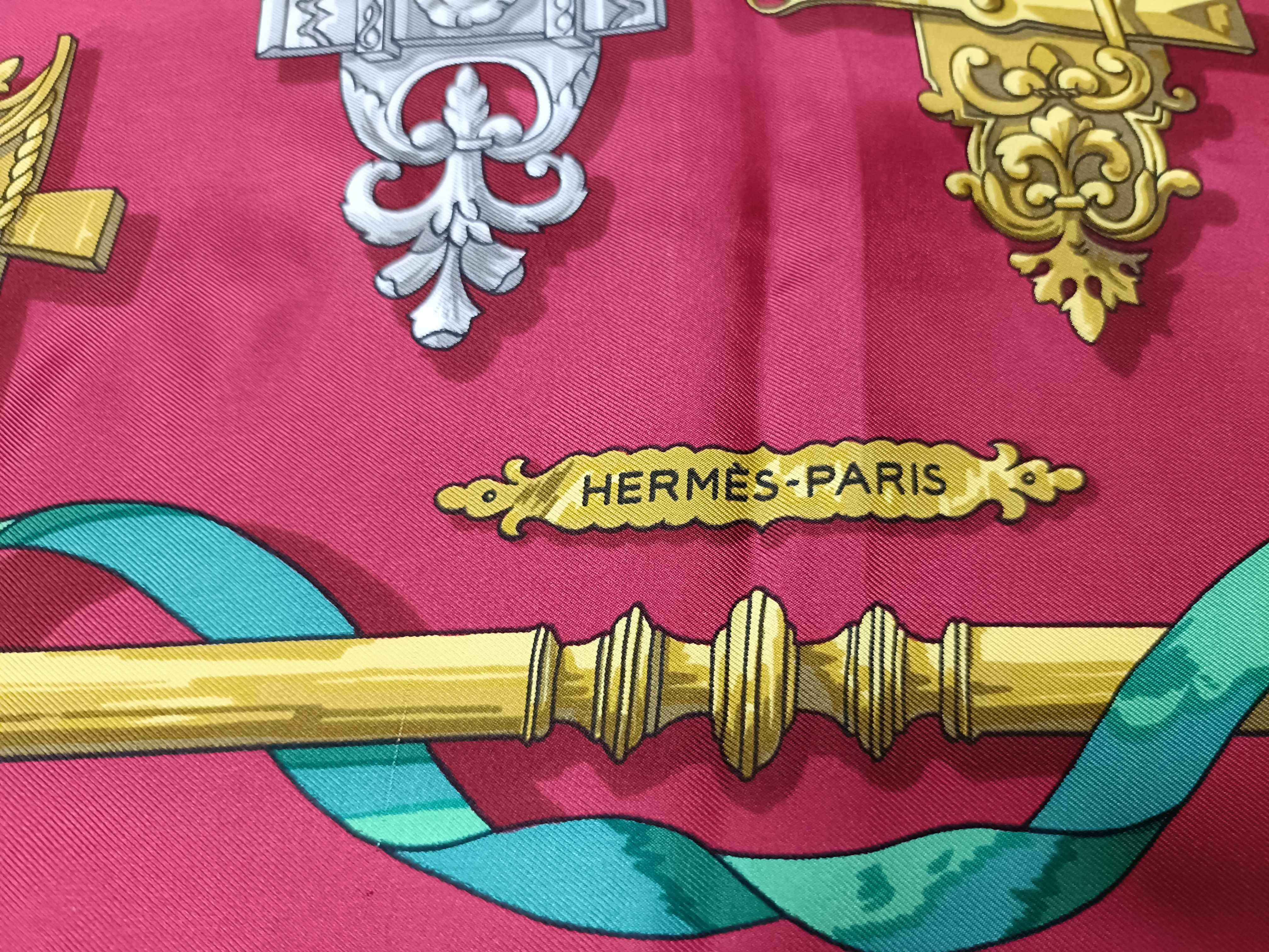 Hermes Ferronnerie Silk Scarf by Cathy Latham