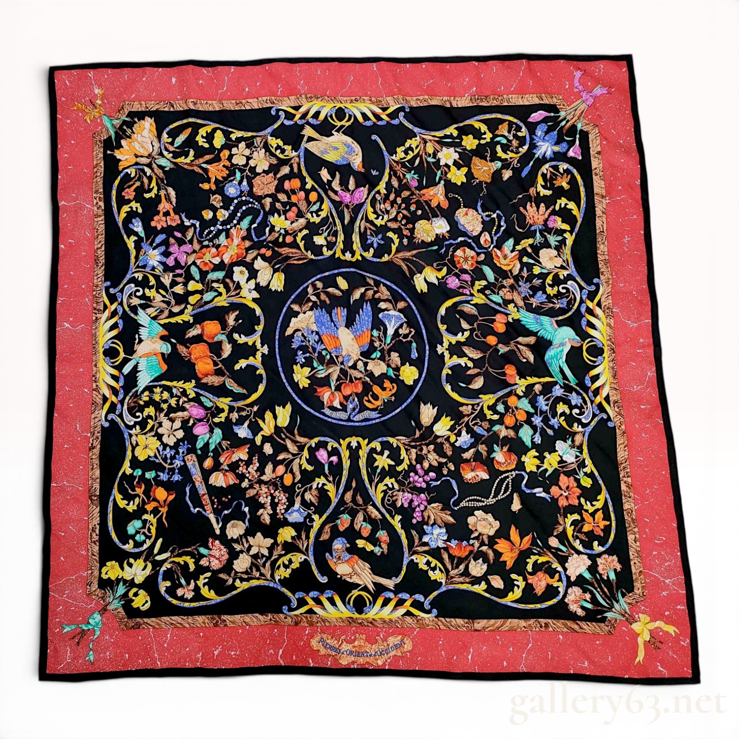 Hermes Pierres d'Orient et d'Occident Silk Scarf