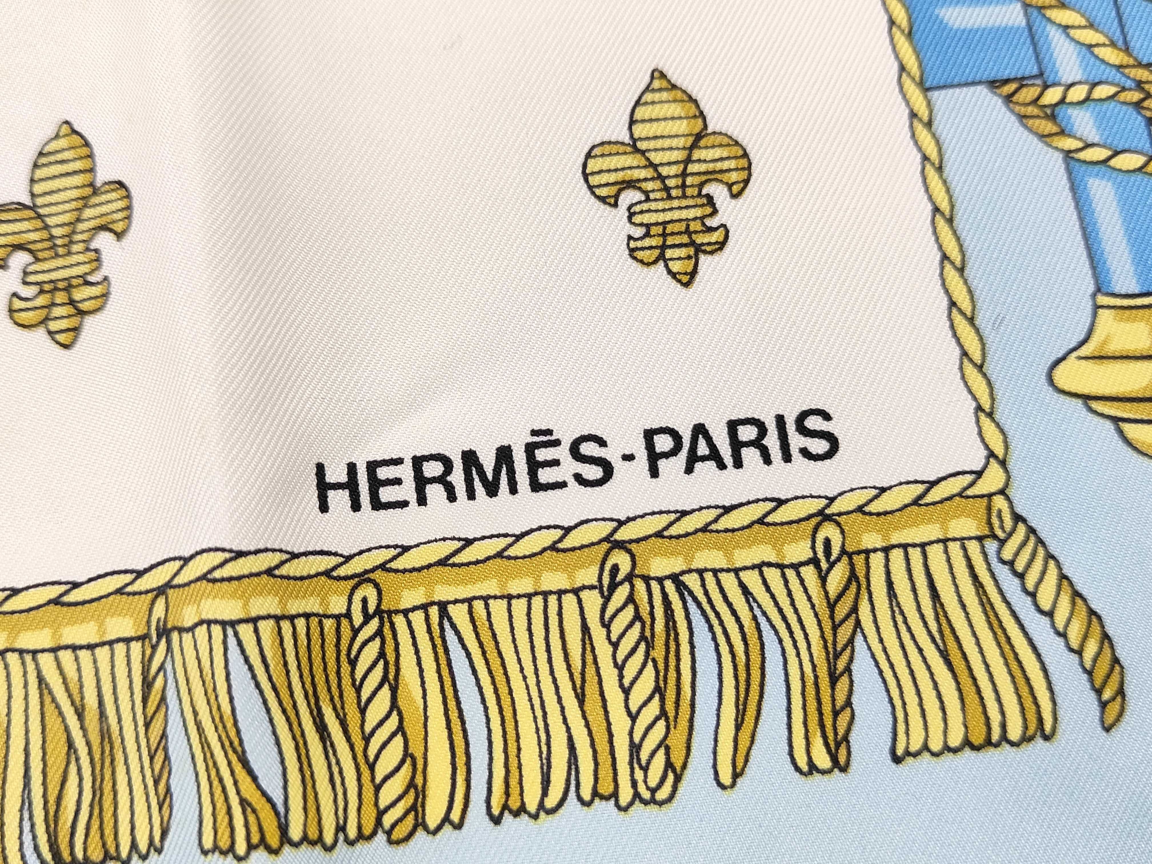Hermes Vue du Carrosse de La Galere La Reale Silk Carre 90 Scarf