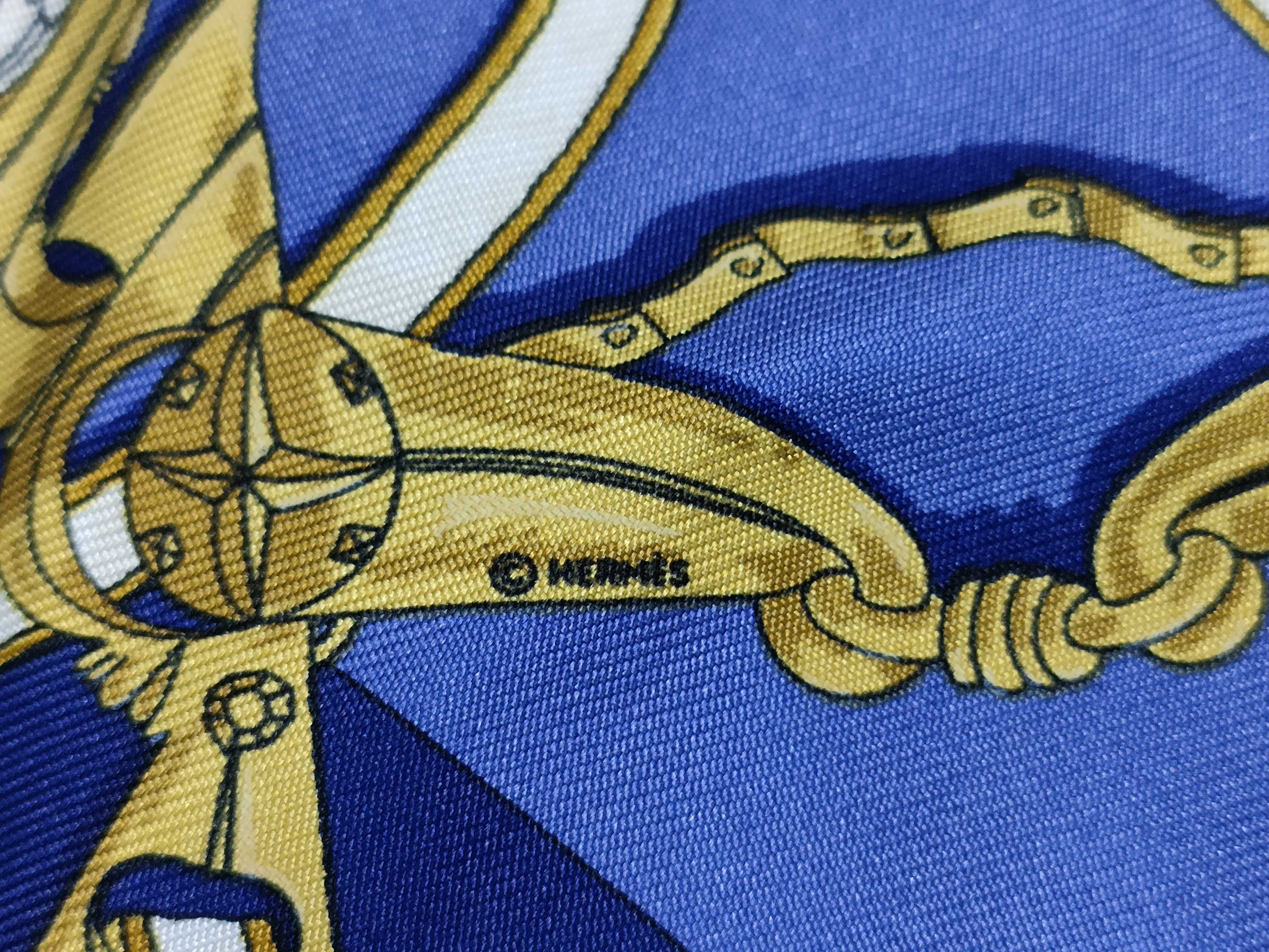 Hermes L'Instruction du Roy Silk Scarf by Henri d'Origny