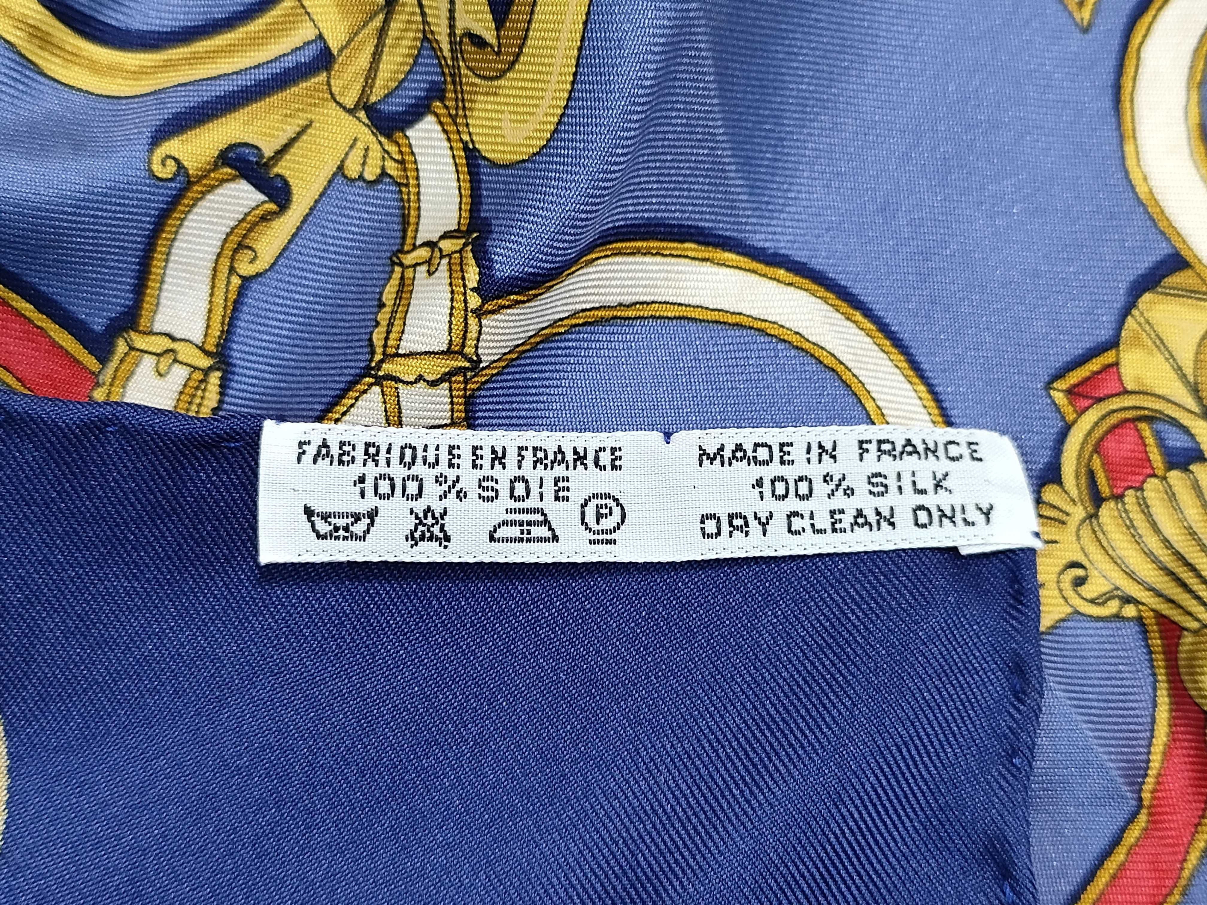 Hermes L'Instruction du Roy Silk Scarf by Henri d'Origny