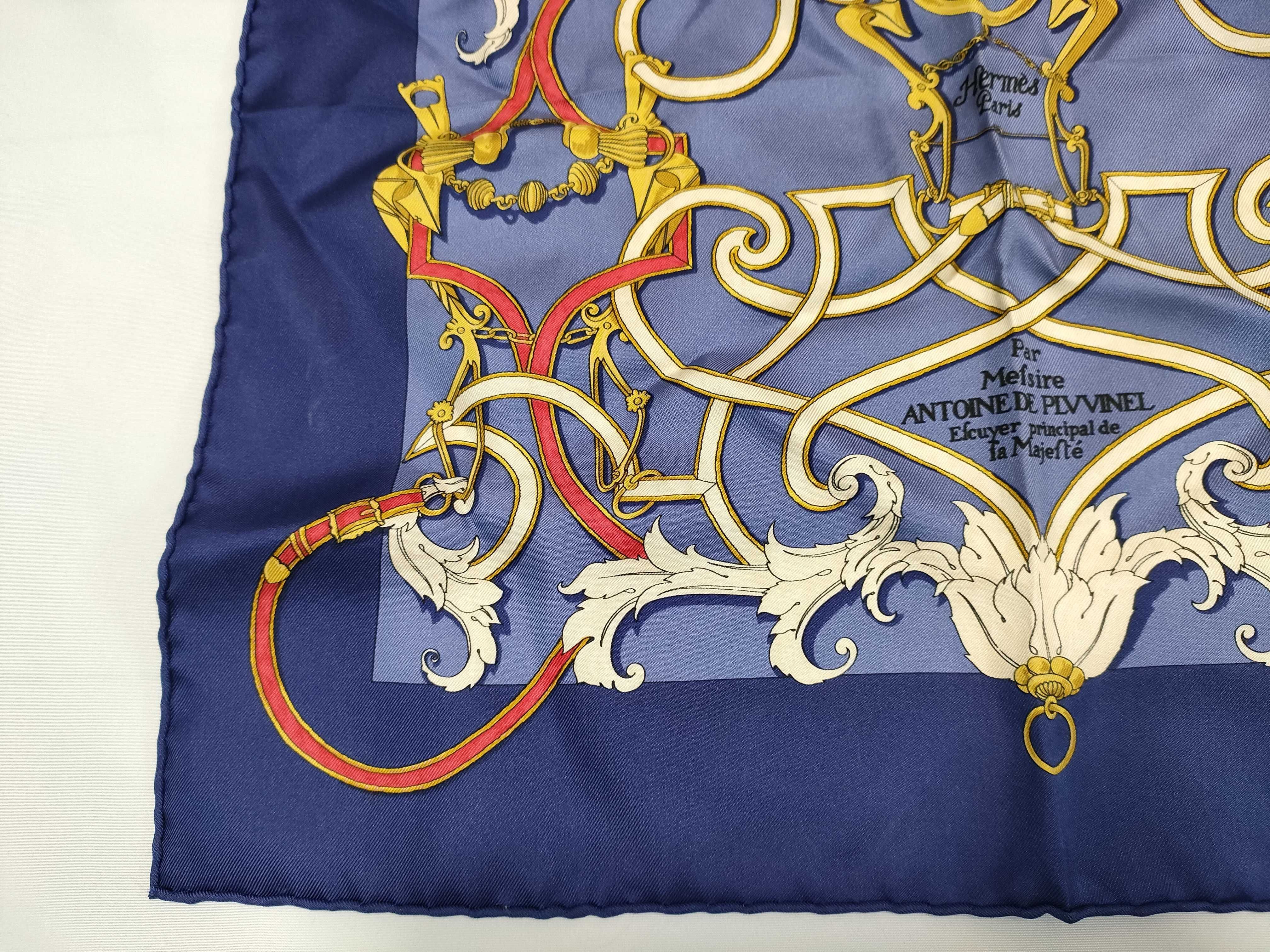 Hermes L'Instruction du Roy Silk Scarf by Henri d'Origny