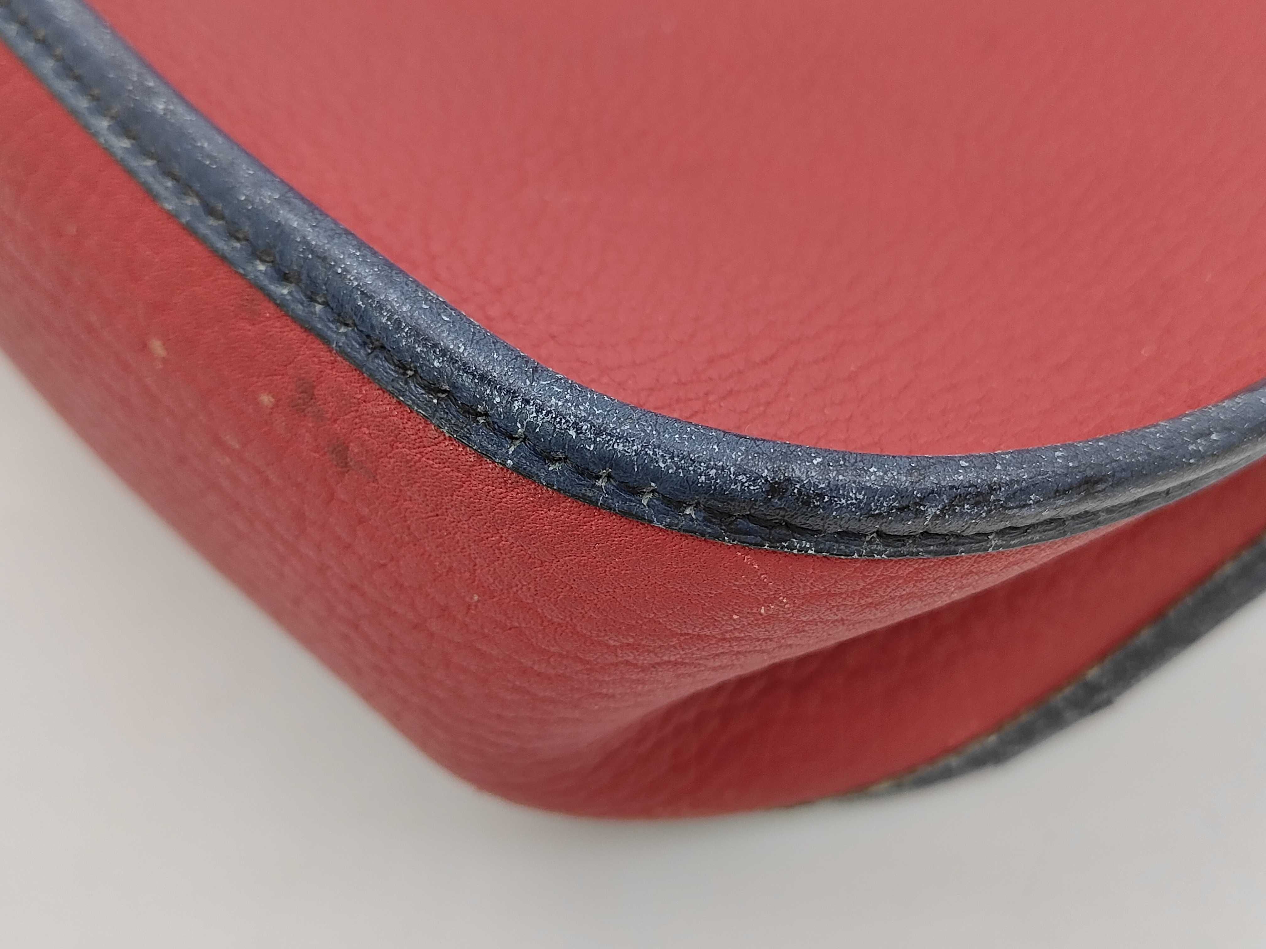 Hermes Evelyne PM Red Taurillon Clemence Leather Crossbody Bag