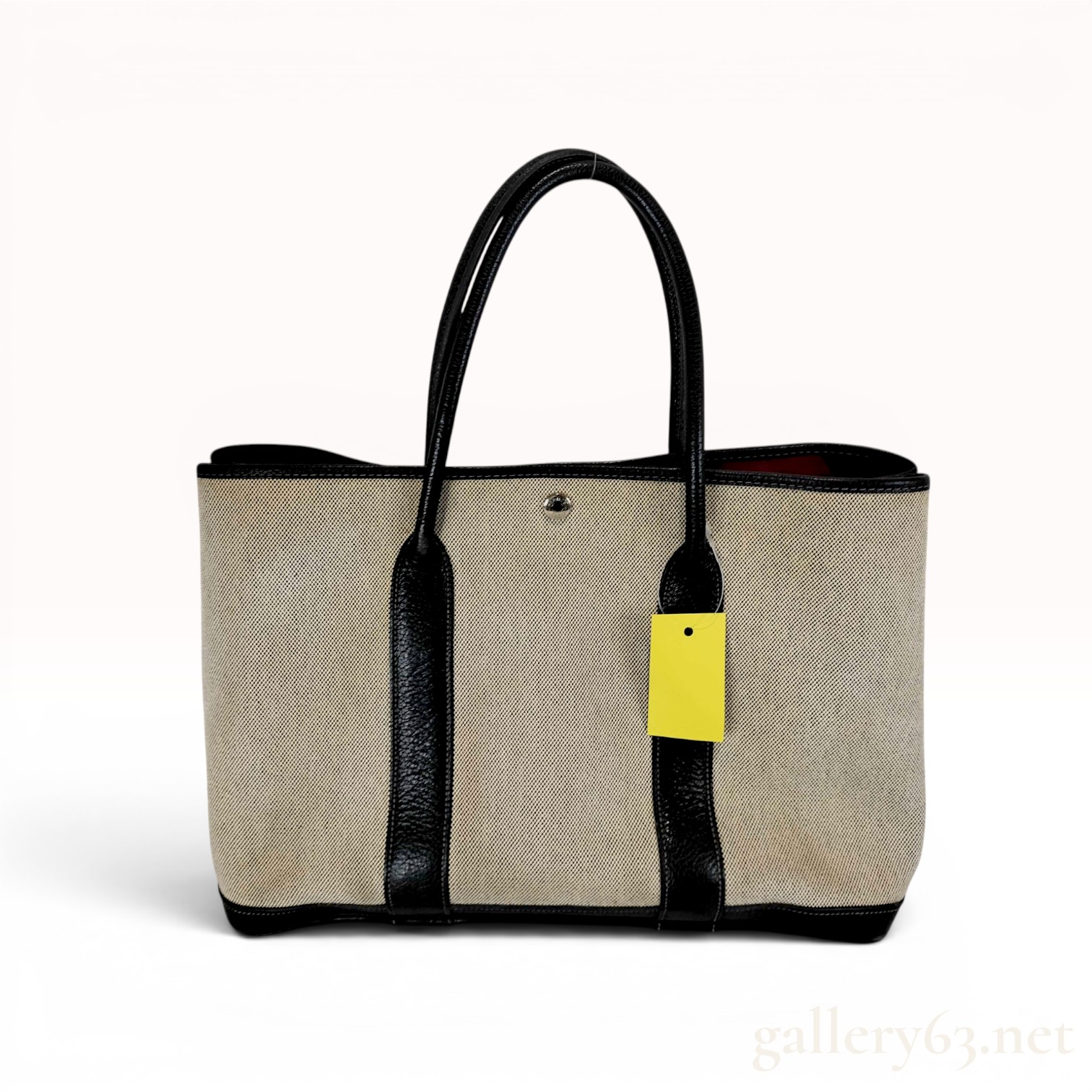 Hermes Garden Party 36 PM Toile and Leather Tote Bag