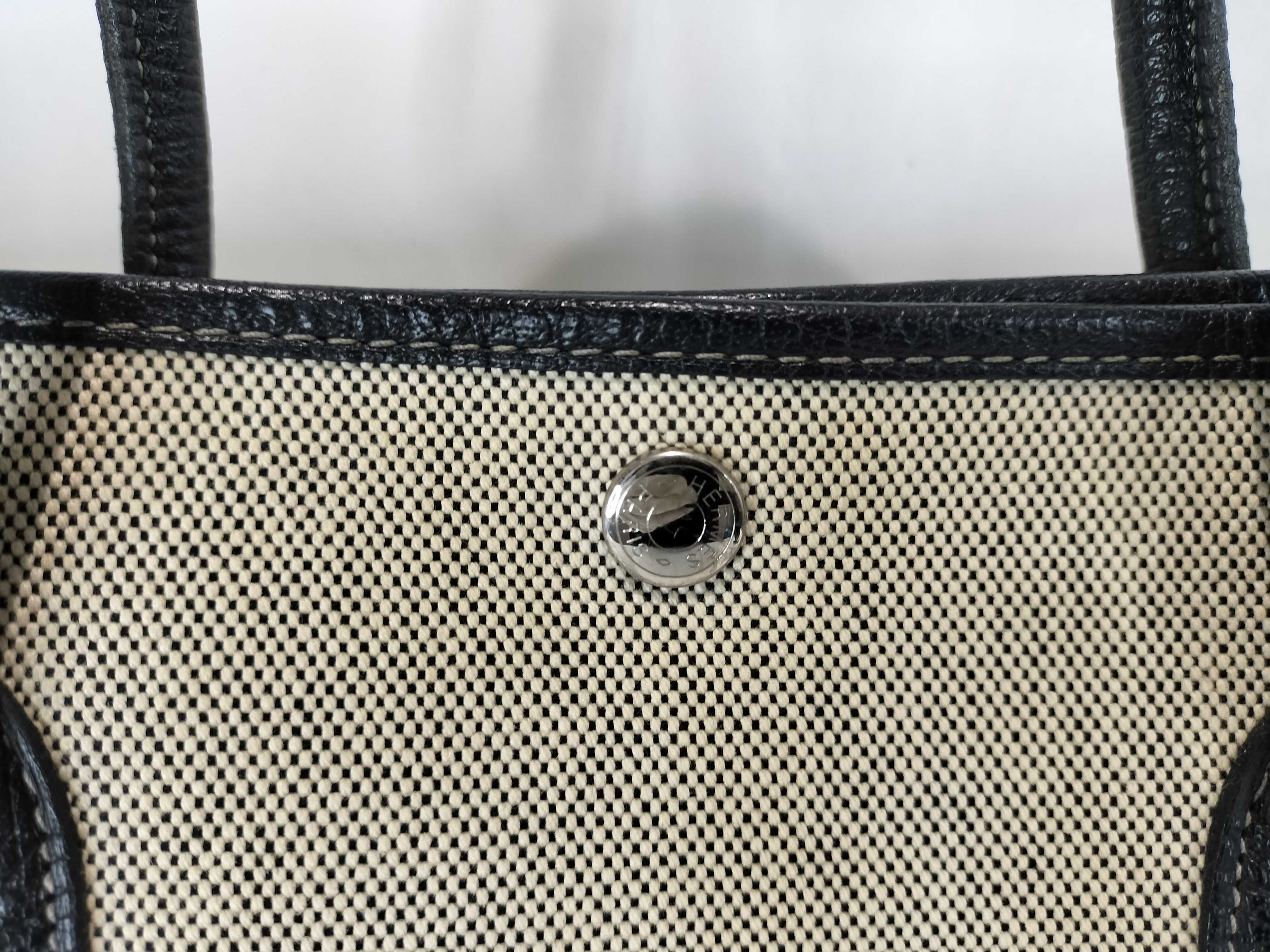 Hermes Garden Party 36 PM Toile and Leather Tote Bag