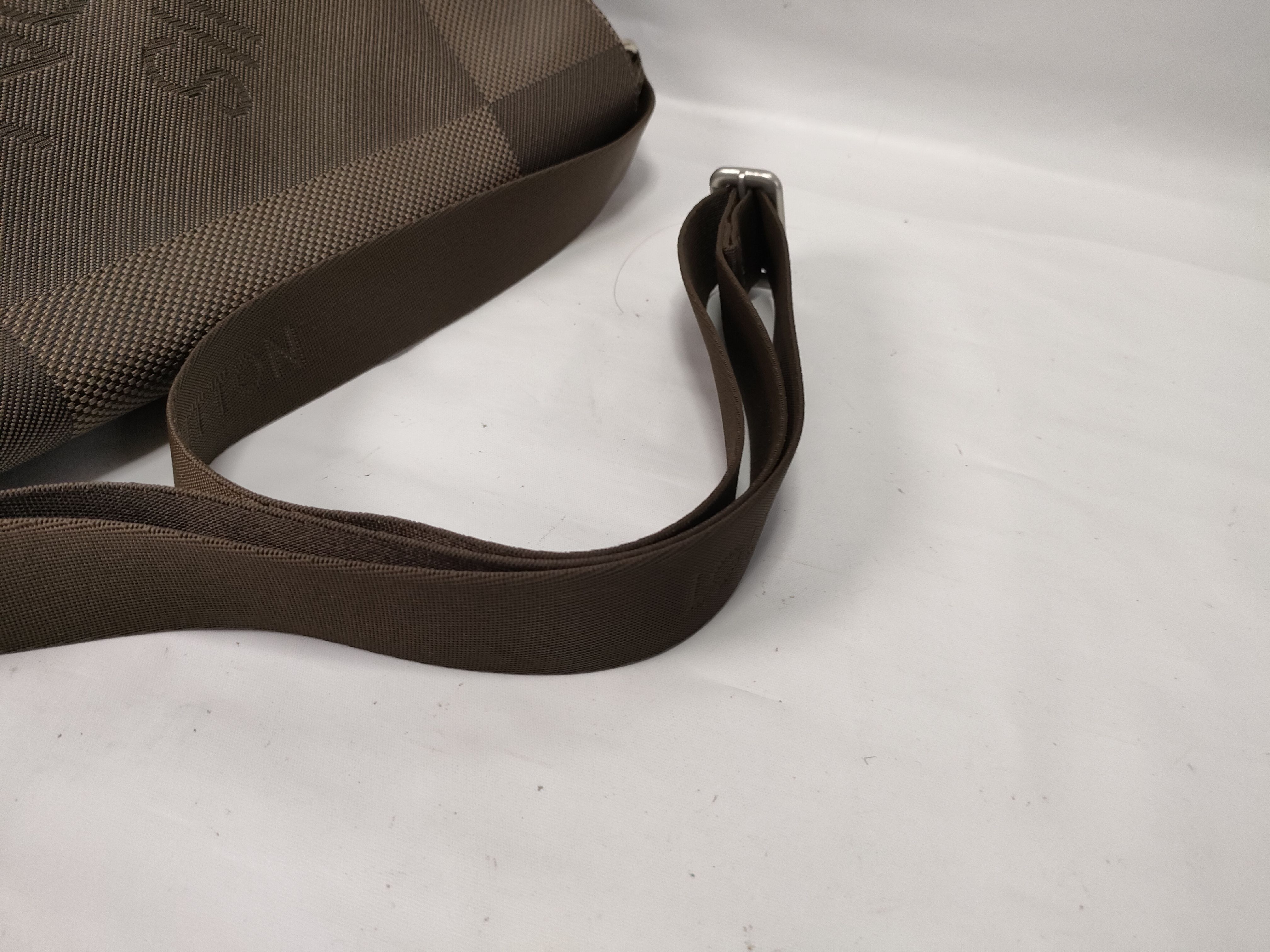 Louis Vuitton Damier Geant Loup Messenger Bag in Earth Tone Woven Fabric