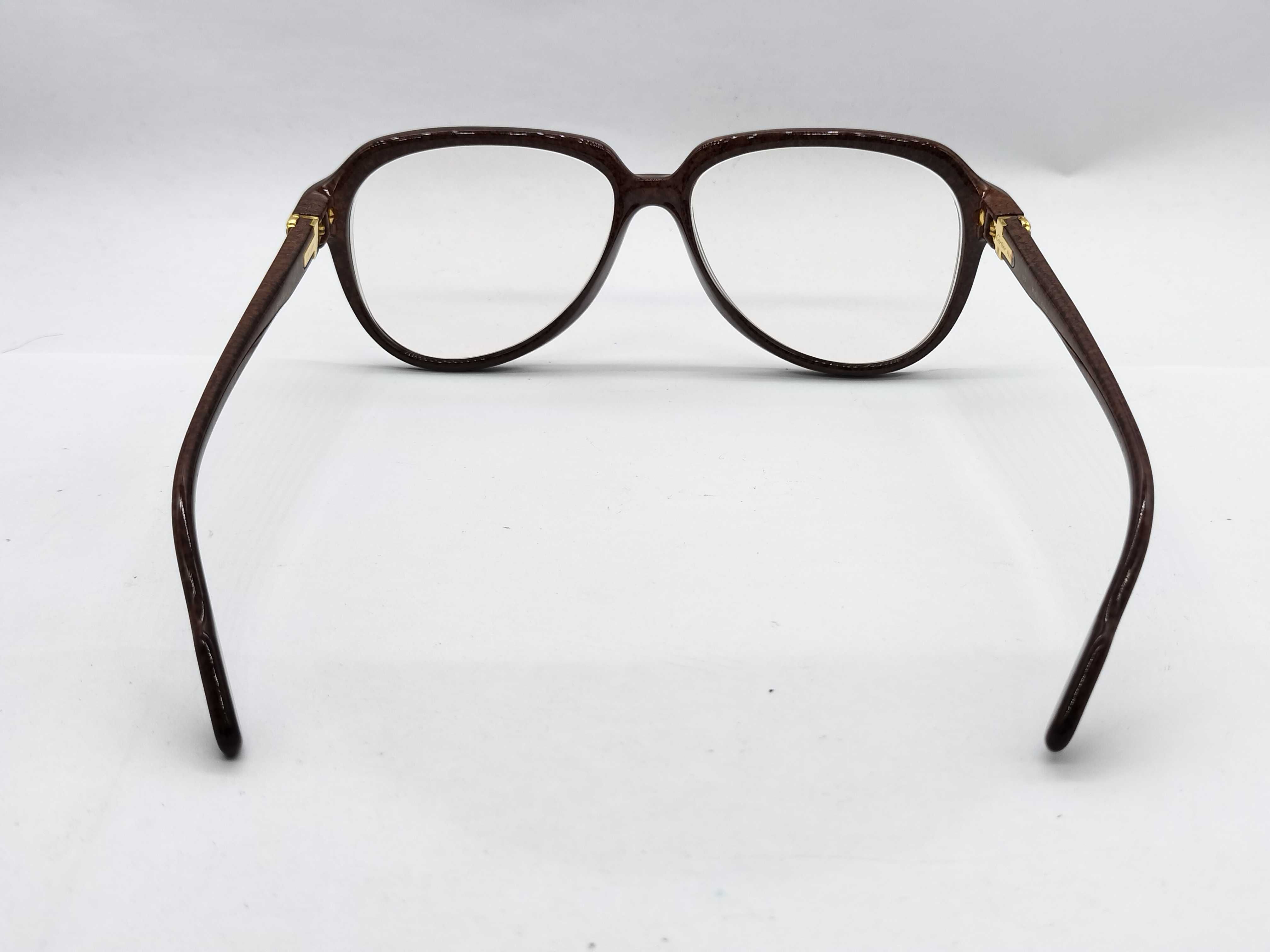 Cartier Vitesse Mottled Brown and Gold-Toned Eyeglasses