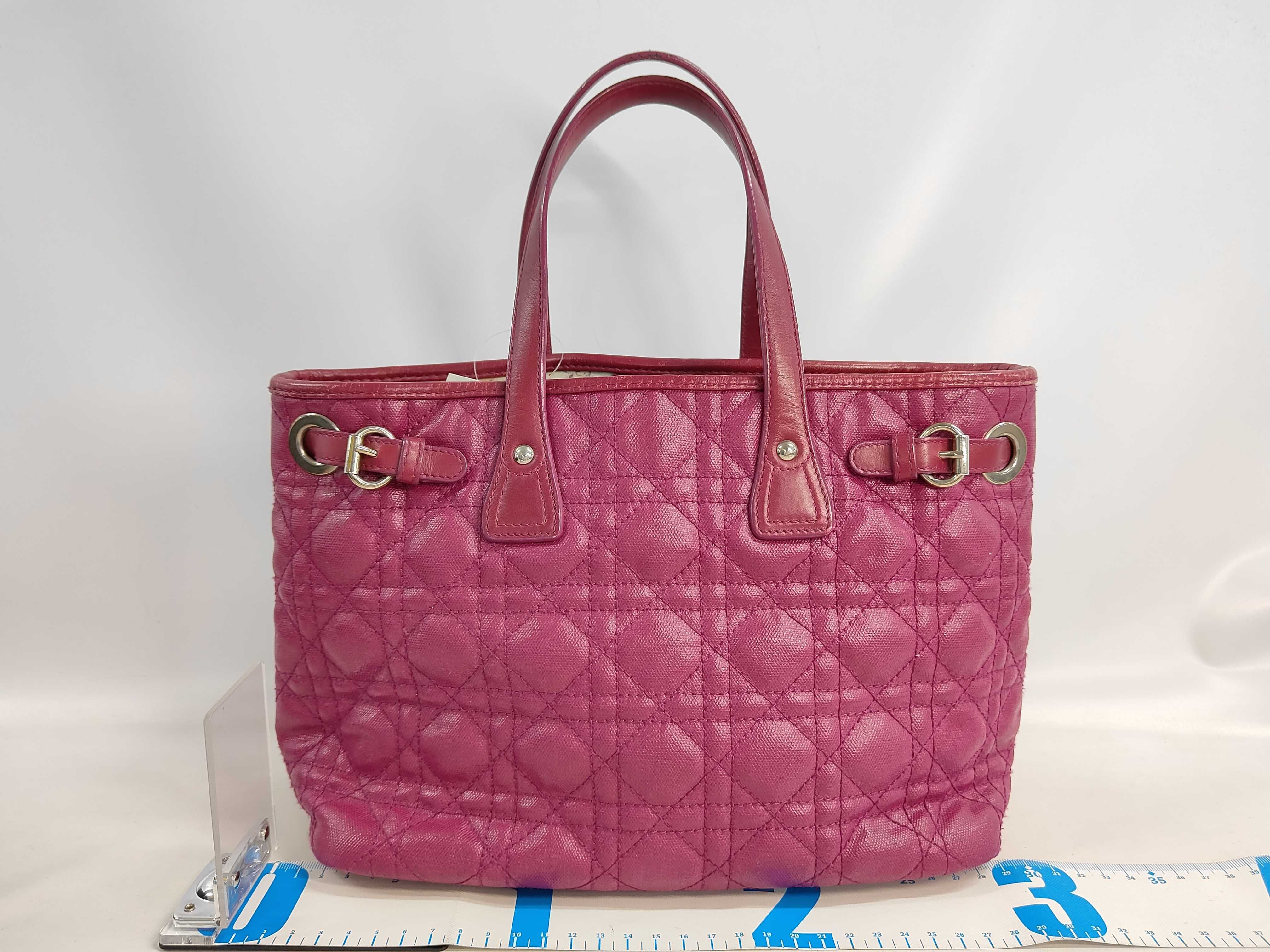 Christian Dior Cannage Panarea Coated Canvas Tote Bag
