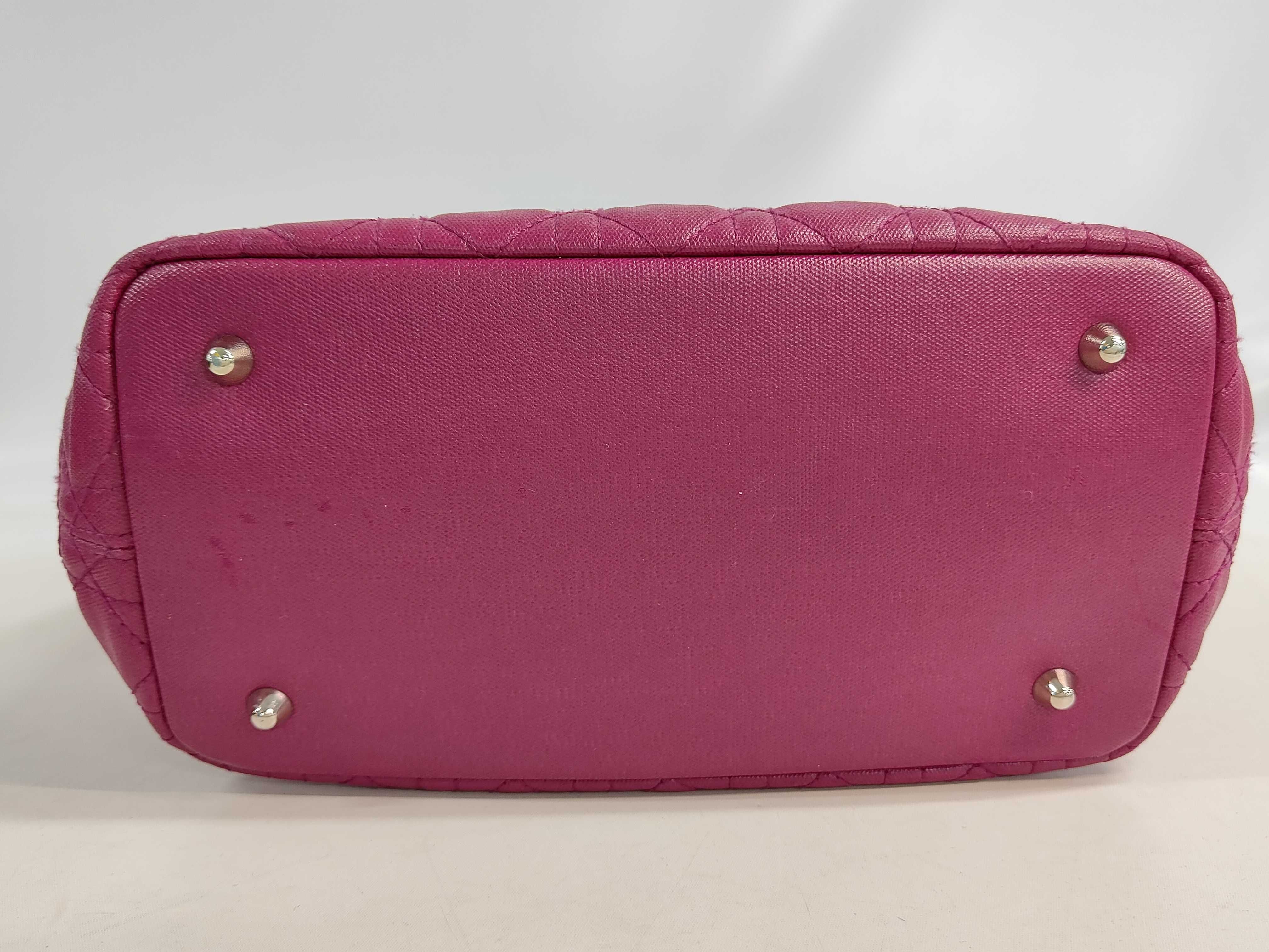 Christian Dior Cannage Panarea Coated Canvas Tote Bag