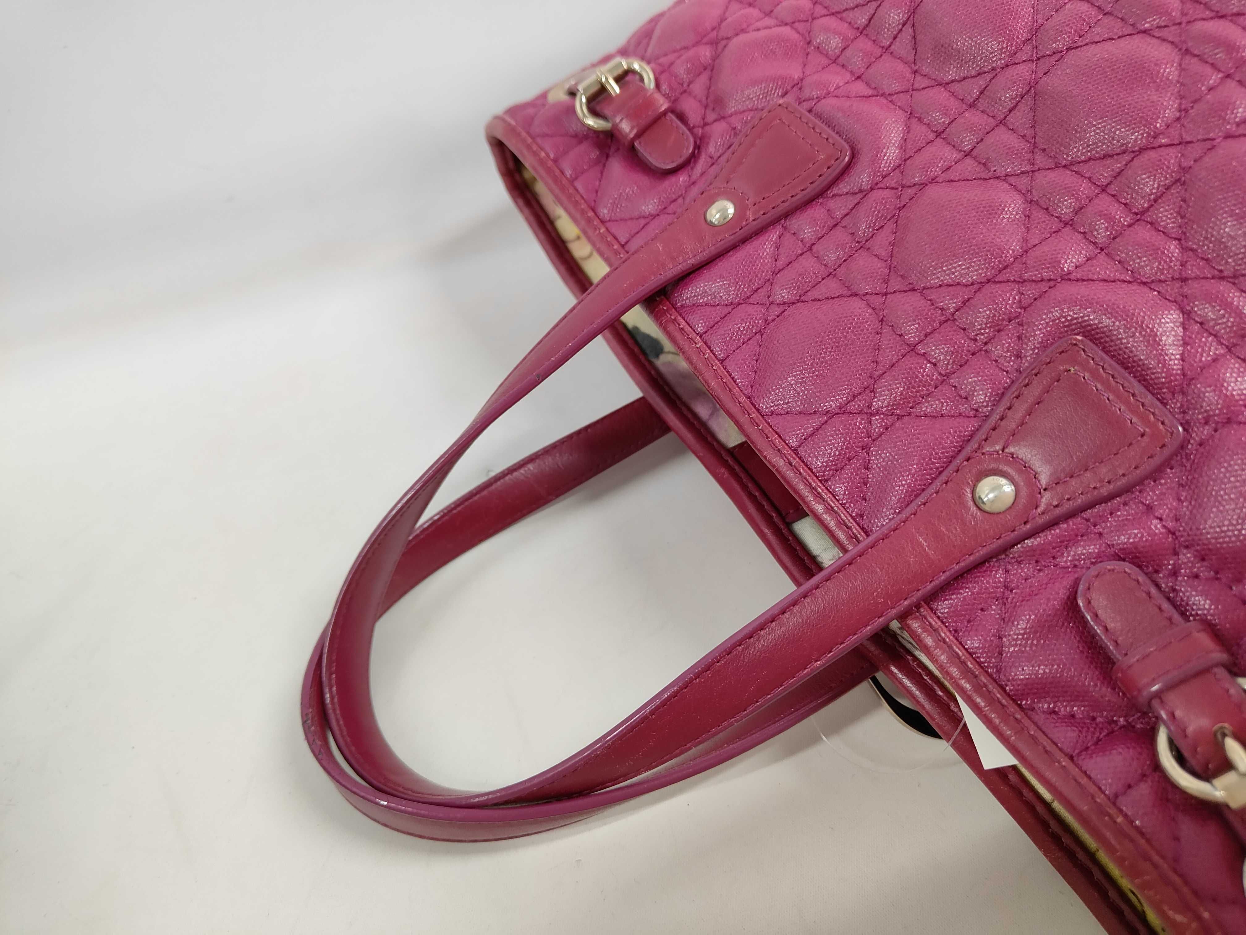 Christian Dior Cannage Panarea Coated Canvas Tote Bag