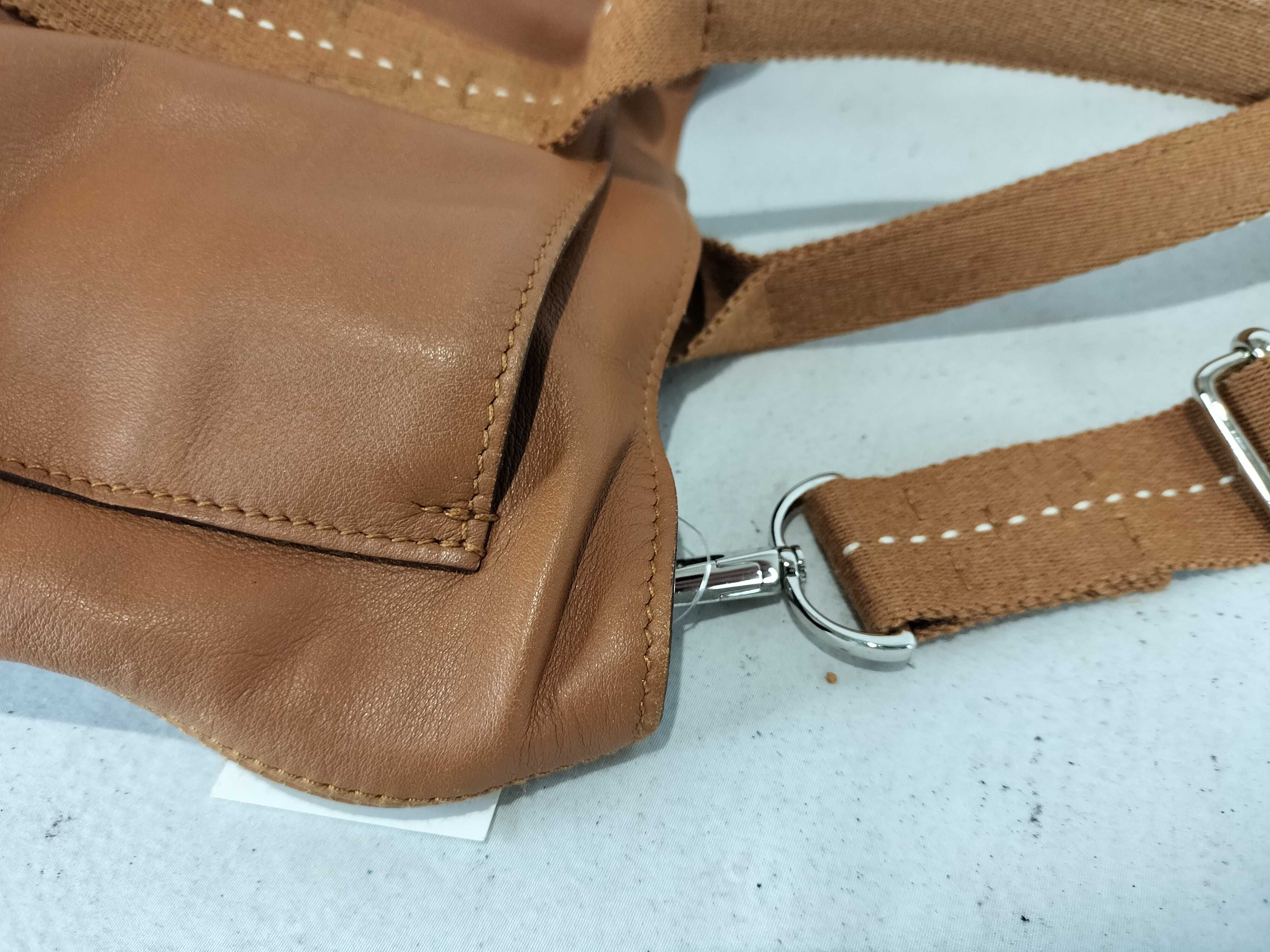 Hermes Caravan Horizontal Brown Leather Tote Bag