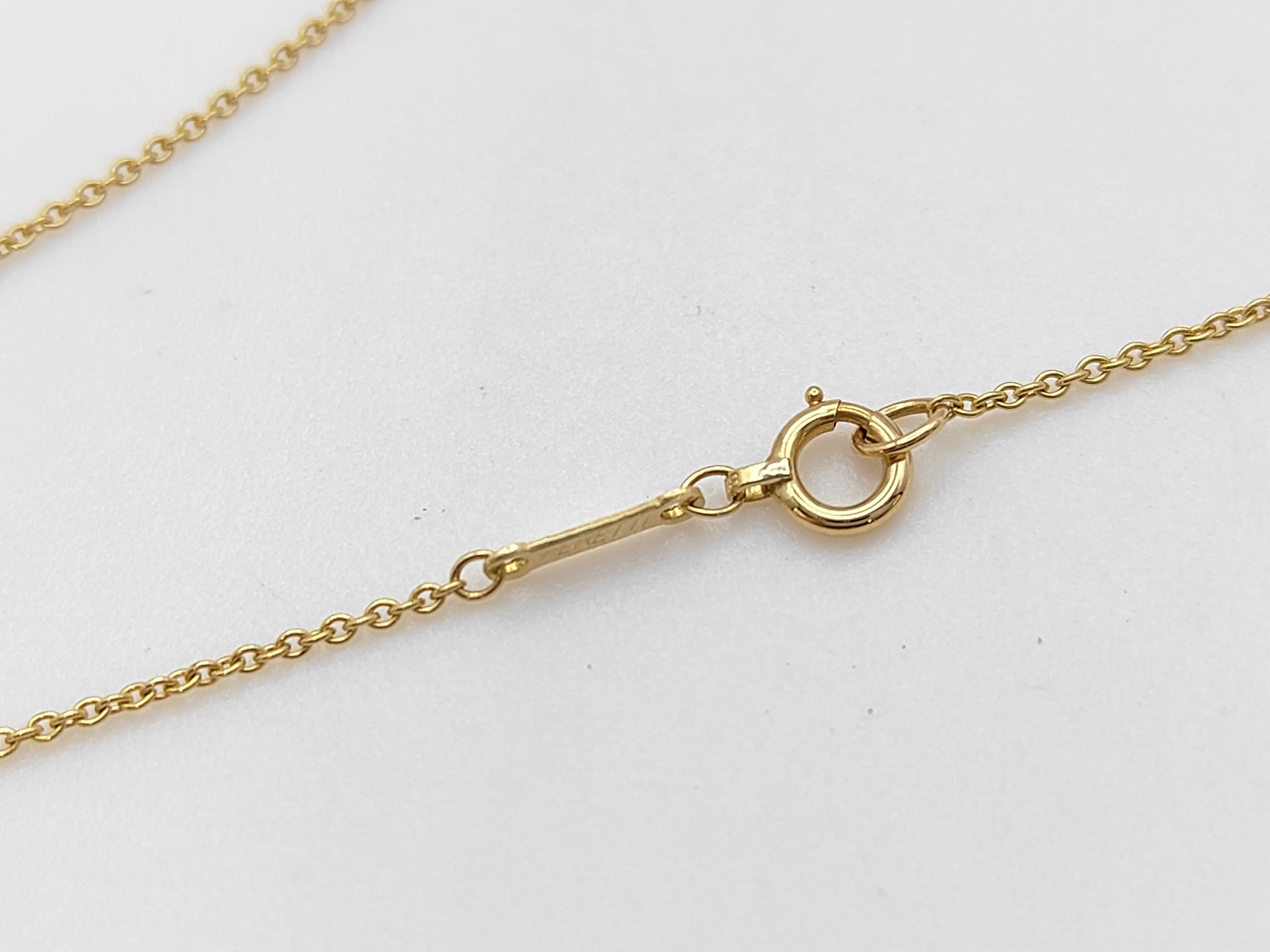 Tiffany & Co. Elsa Peretti 18K Yellow Gold Open Heart Necklace