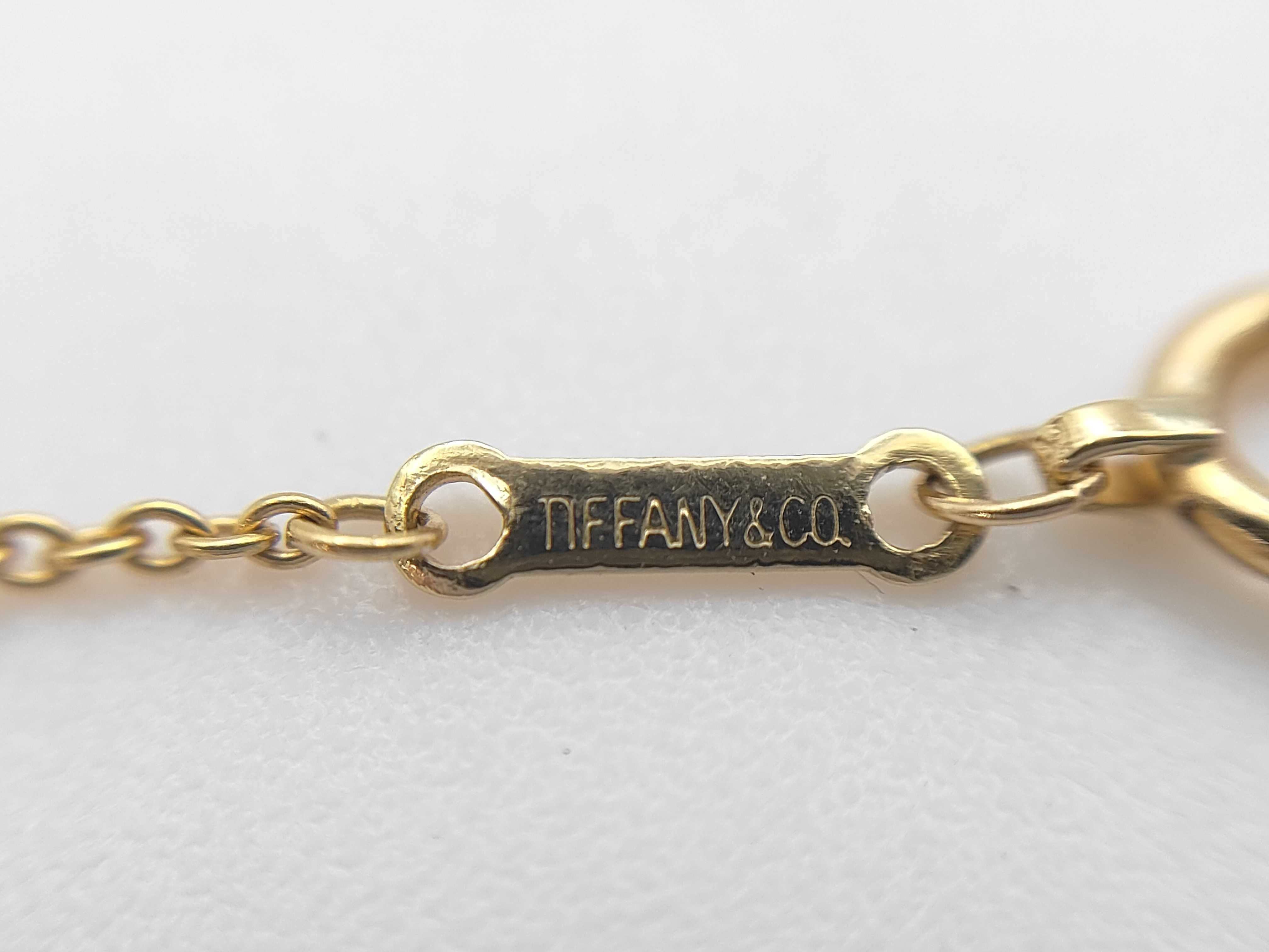 Tiffany & Co. Elsa Peretti 18K Yellow Gold Open Heart Necklace