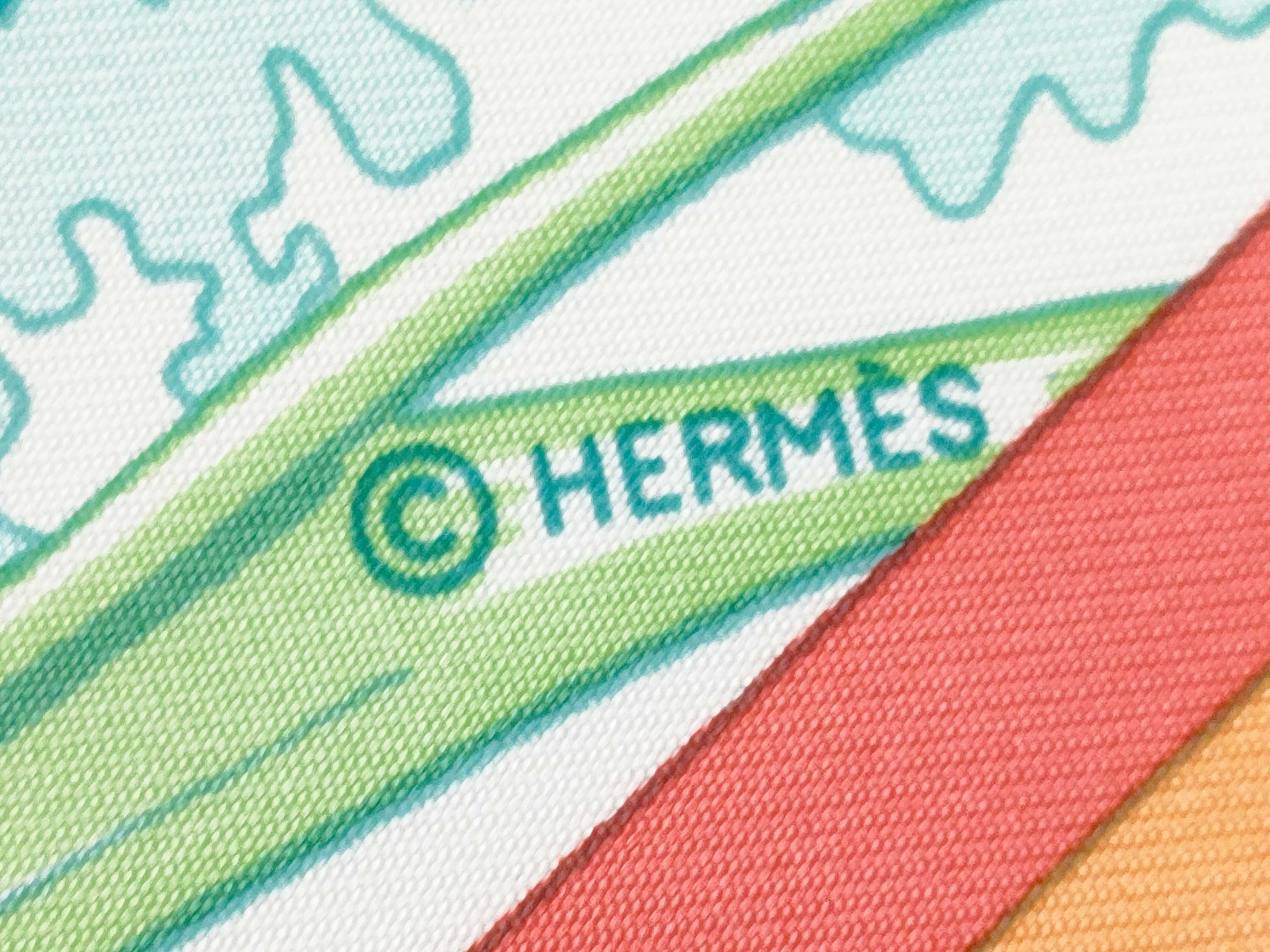 Hermes Au Bord de l'Eau Silk Scarf