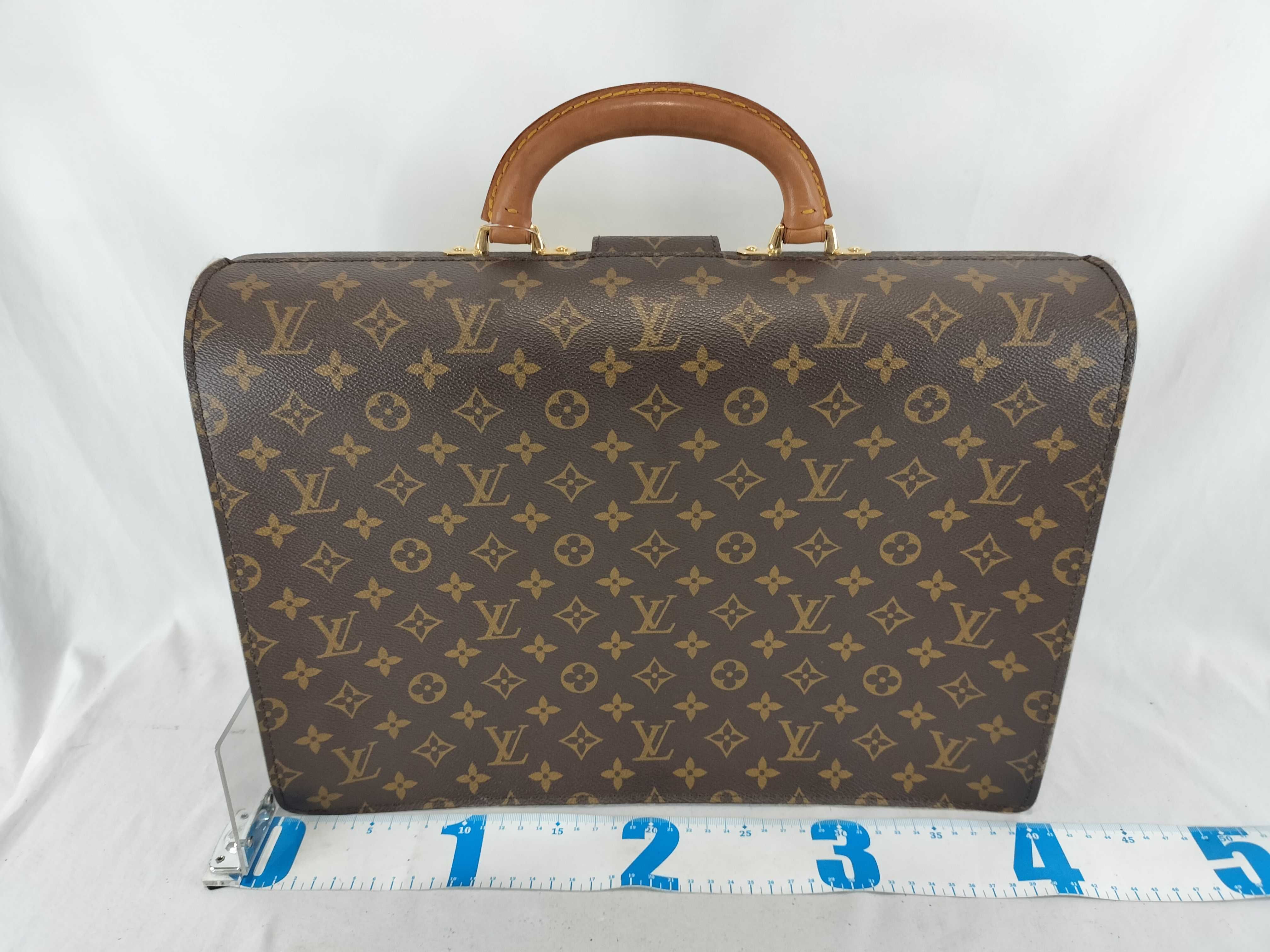 Louis Vuitton Monogram Canvas Serviette Fermoir Briefcase