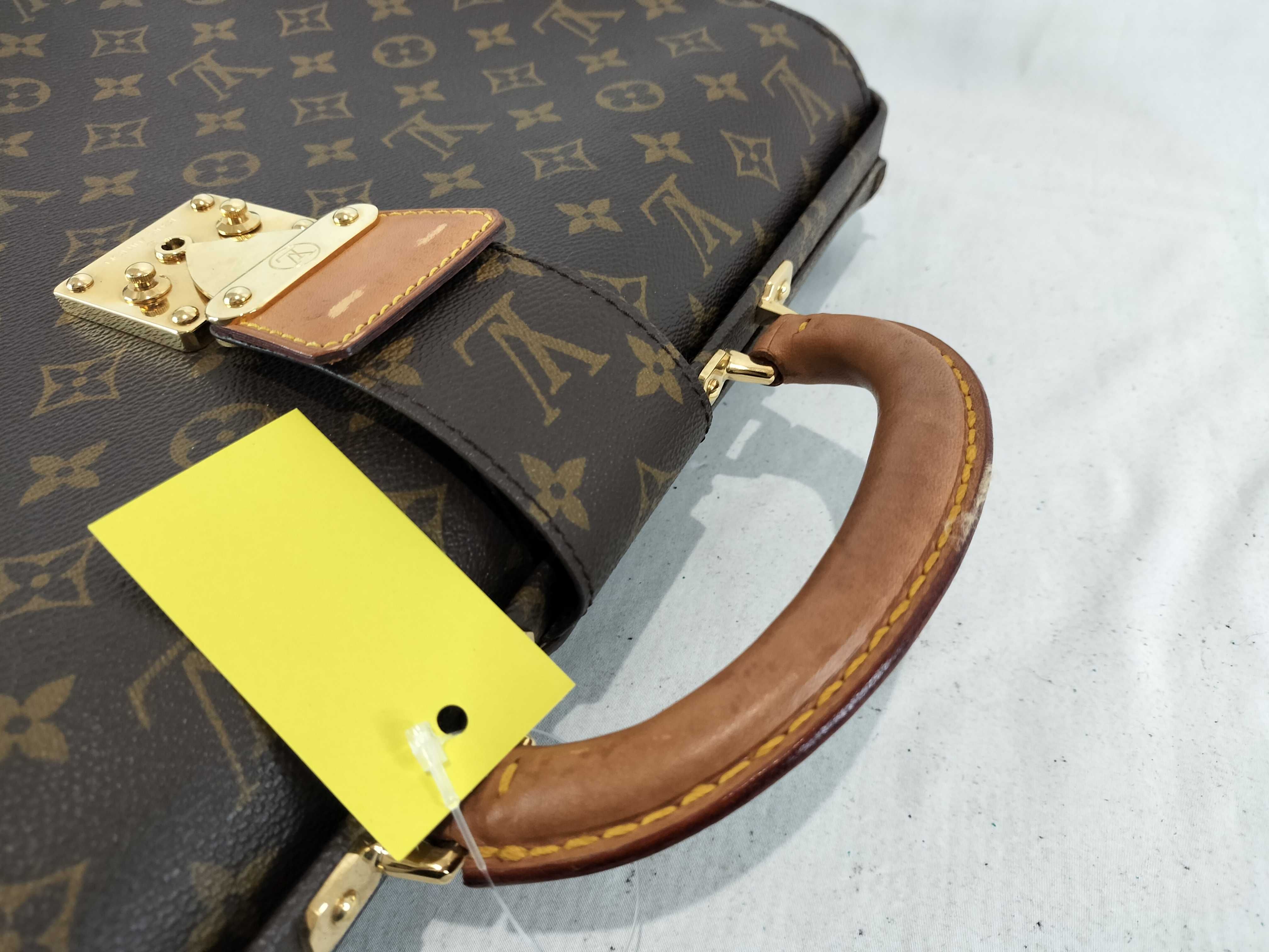 Louis Vuitton Monogram Canvas Serviette Fermoir Briefcase