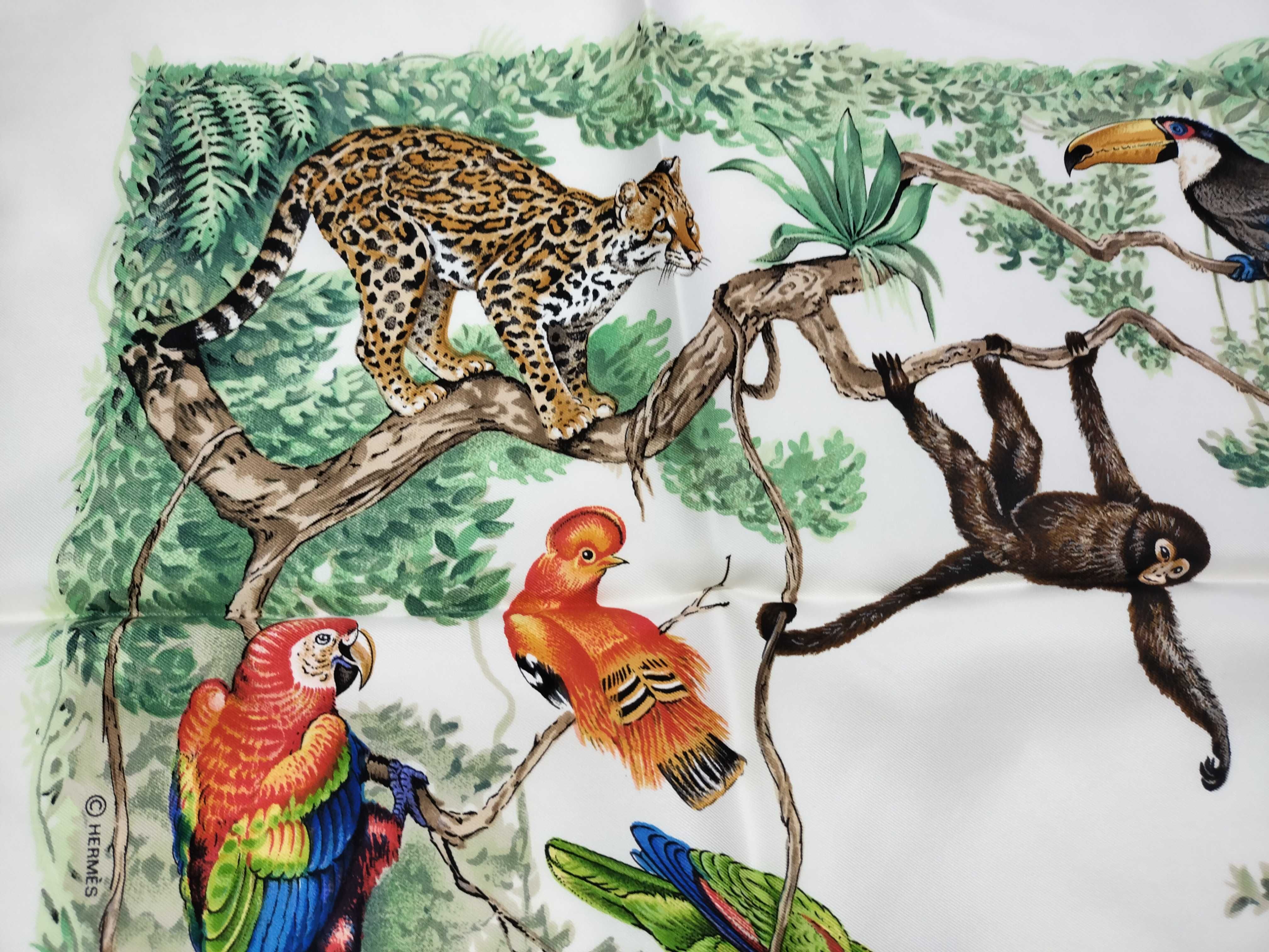Hermes Equateur Silk Carre 90 Scarf