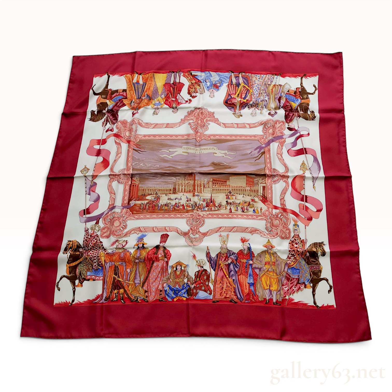 Hermes Turqueries en l'honneur de Mr L'T^T Silk Scarf