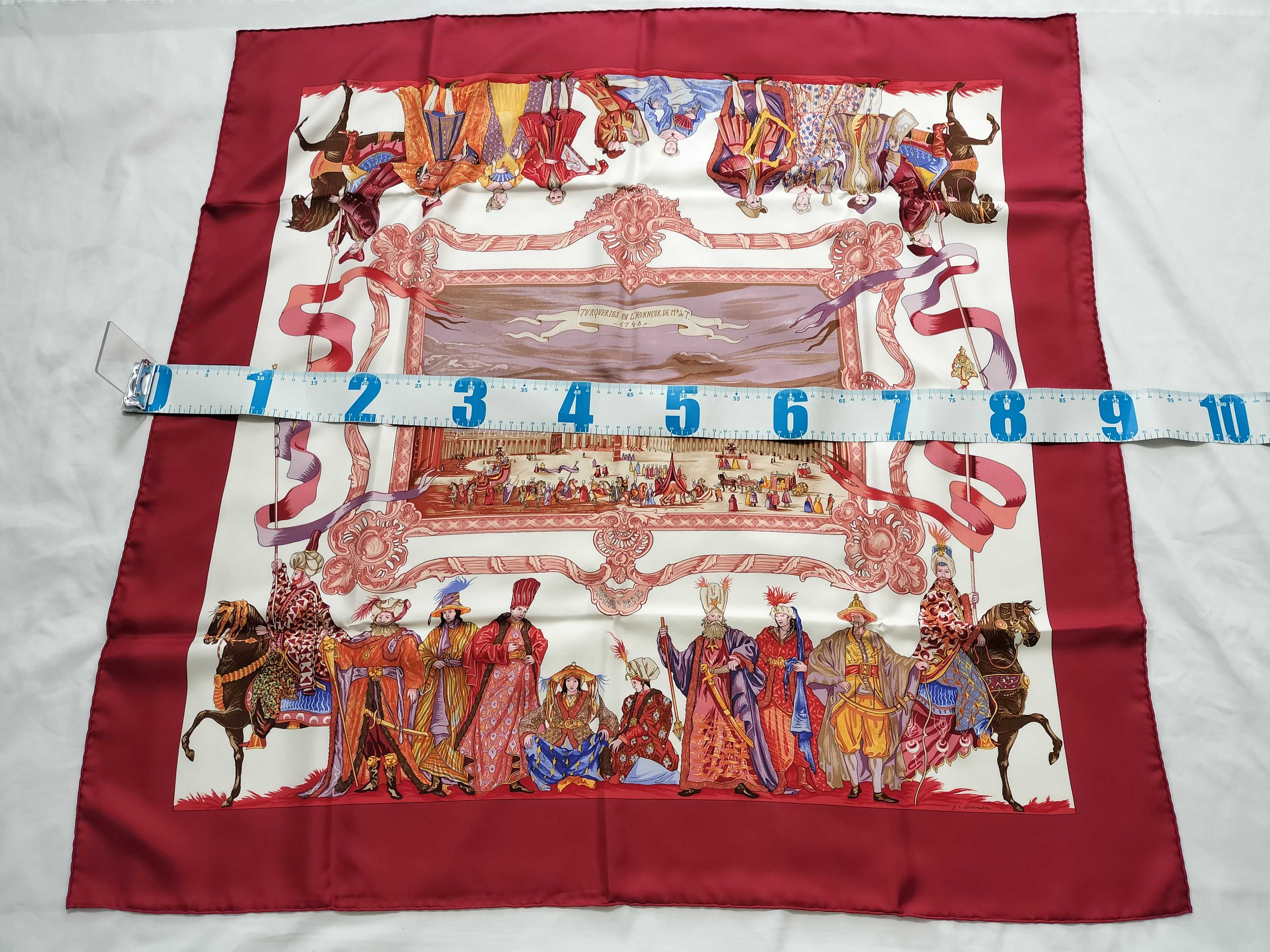 Hermes Turqueries en l'honneur de Mr L'T^T Silk Scarf