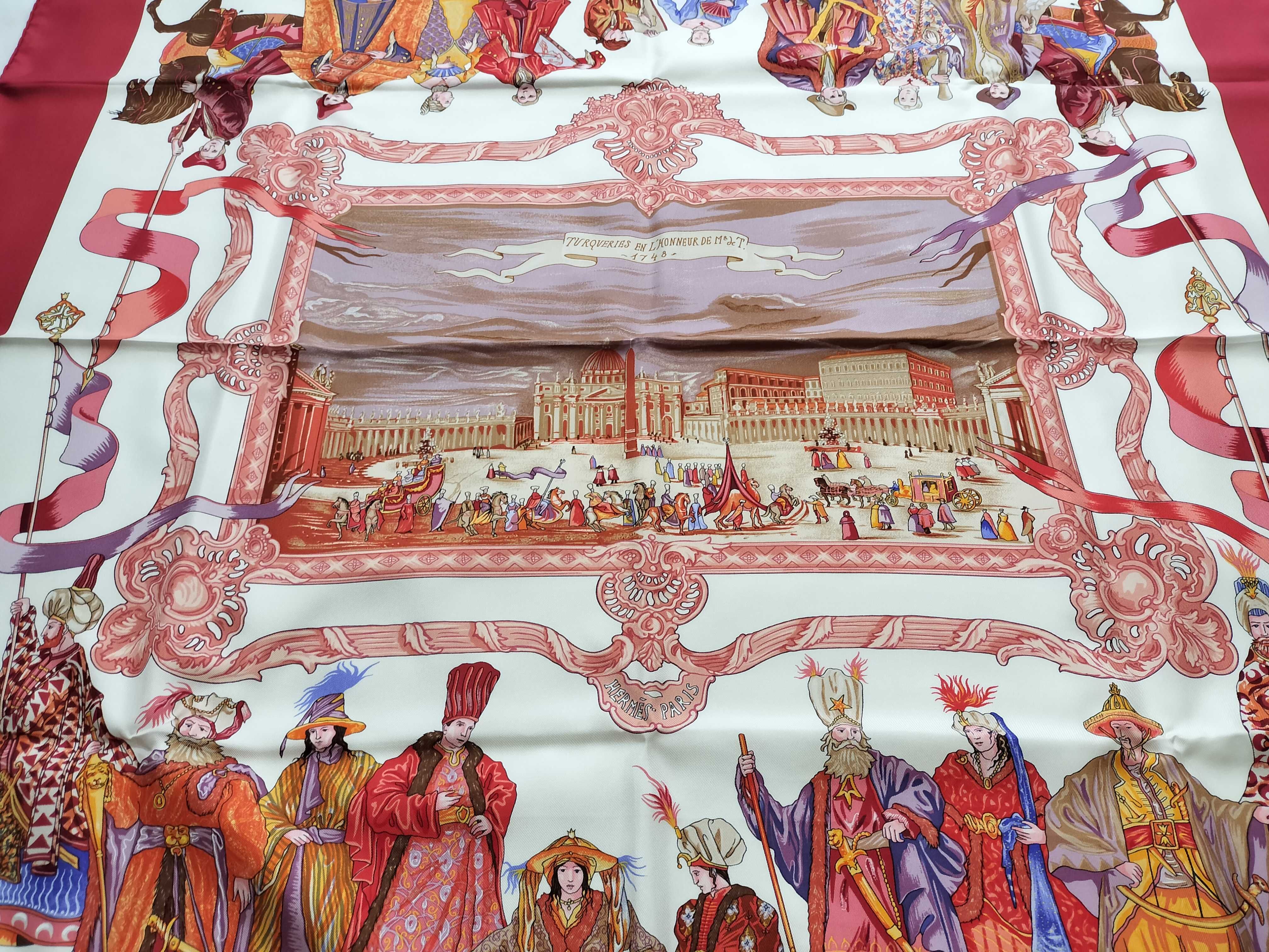 Hermes Turqueries en l'honneur de Mr L'T^T Silk Scarf