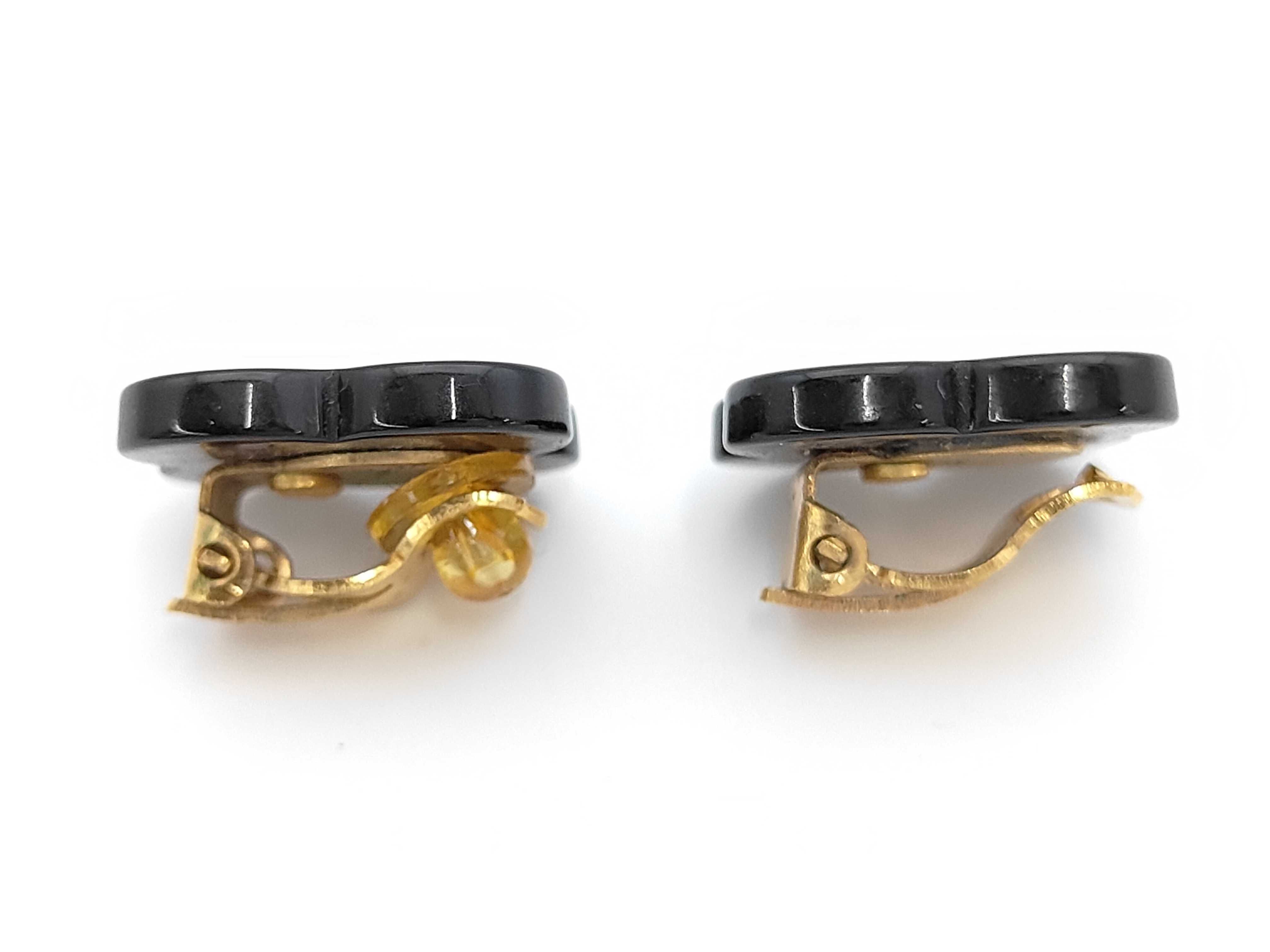 A Pair of Chanel Spring 2002 Resin Flower Clip-On Earrings