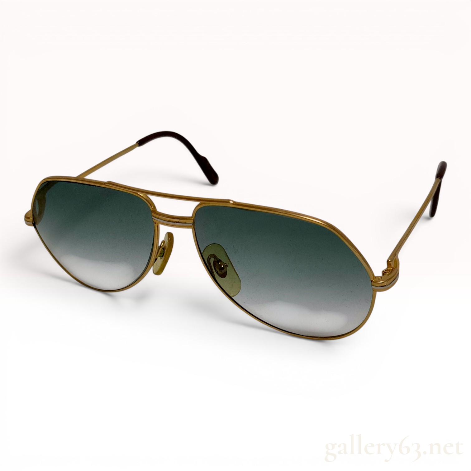 Cartier Vendome Louis Gold-Tone Aviator Sunglasses
