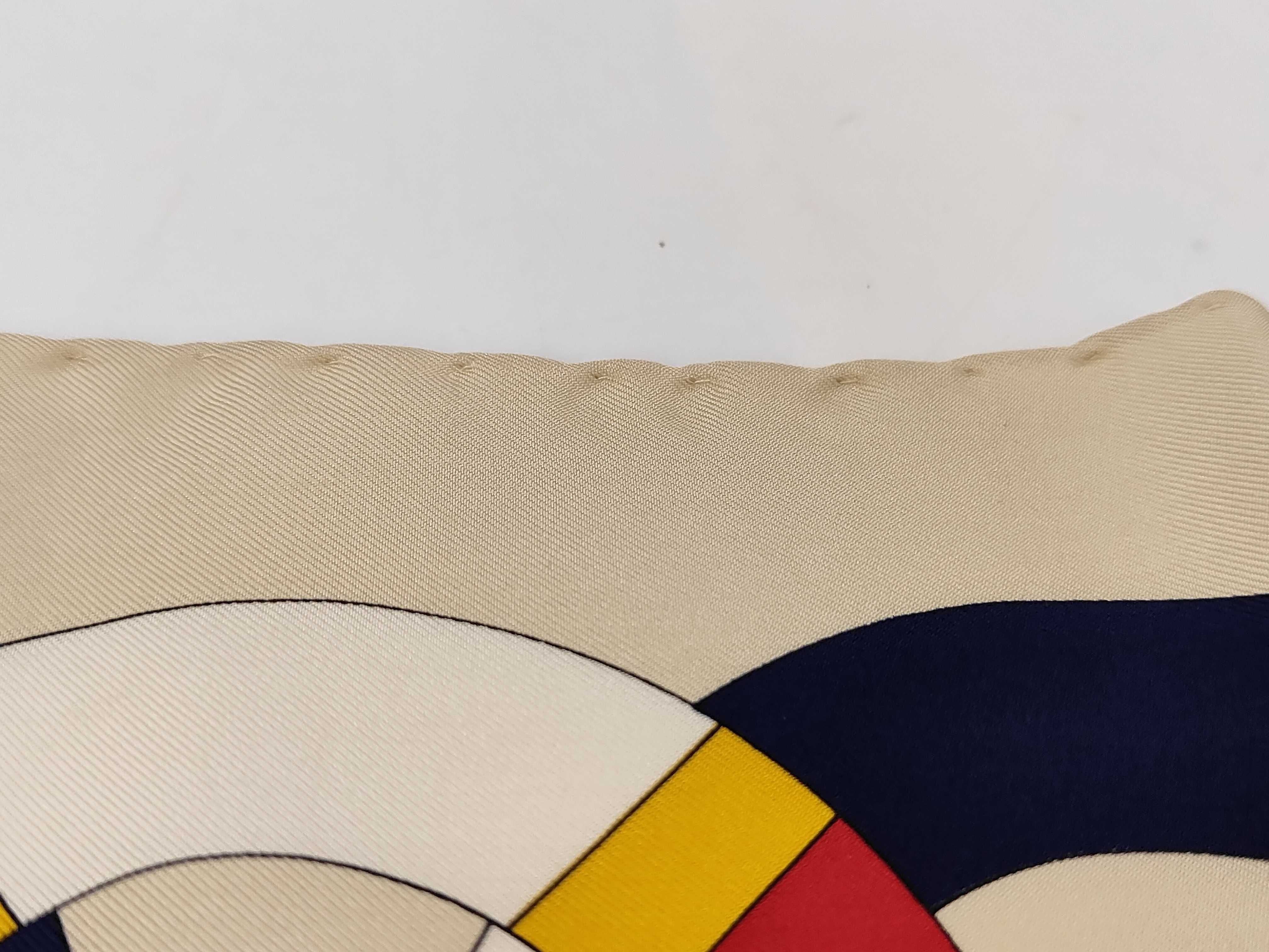 Chanel Silk Scarf with Nautical Ship Motif