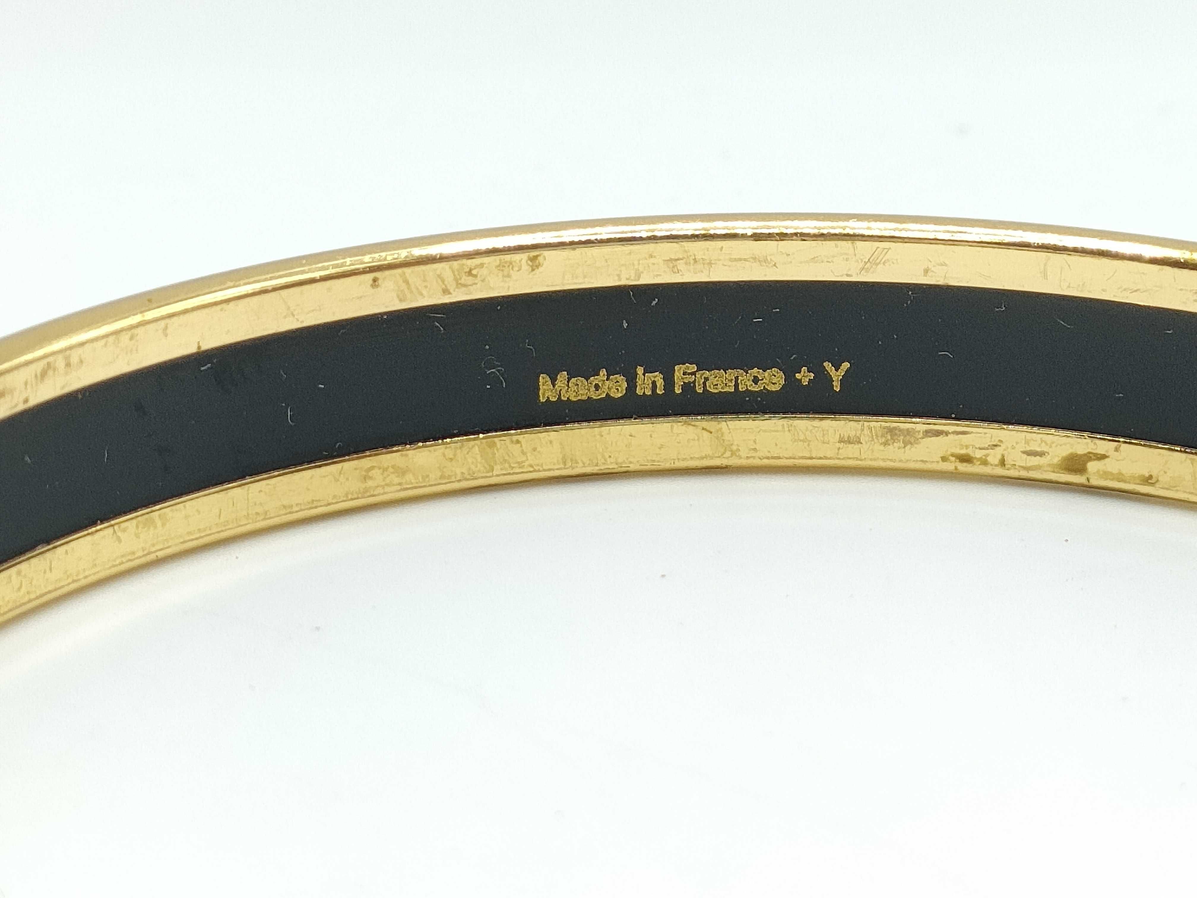 Hermes Tea for Two Narrow Enamel Bangle