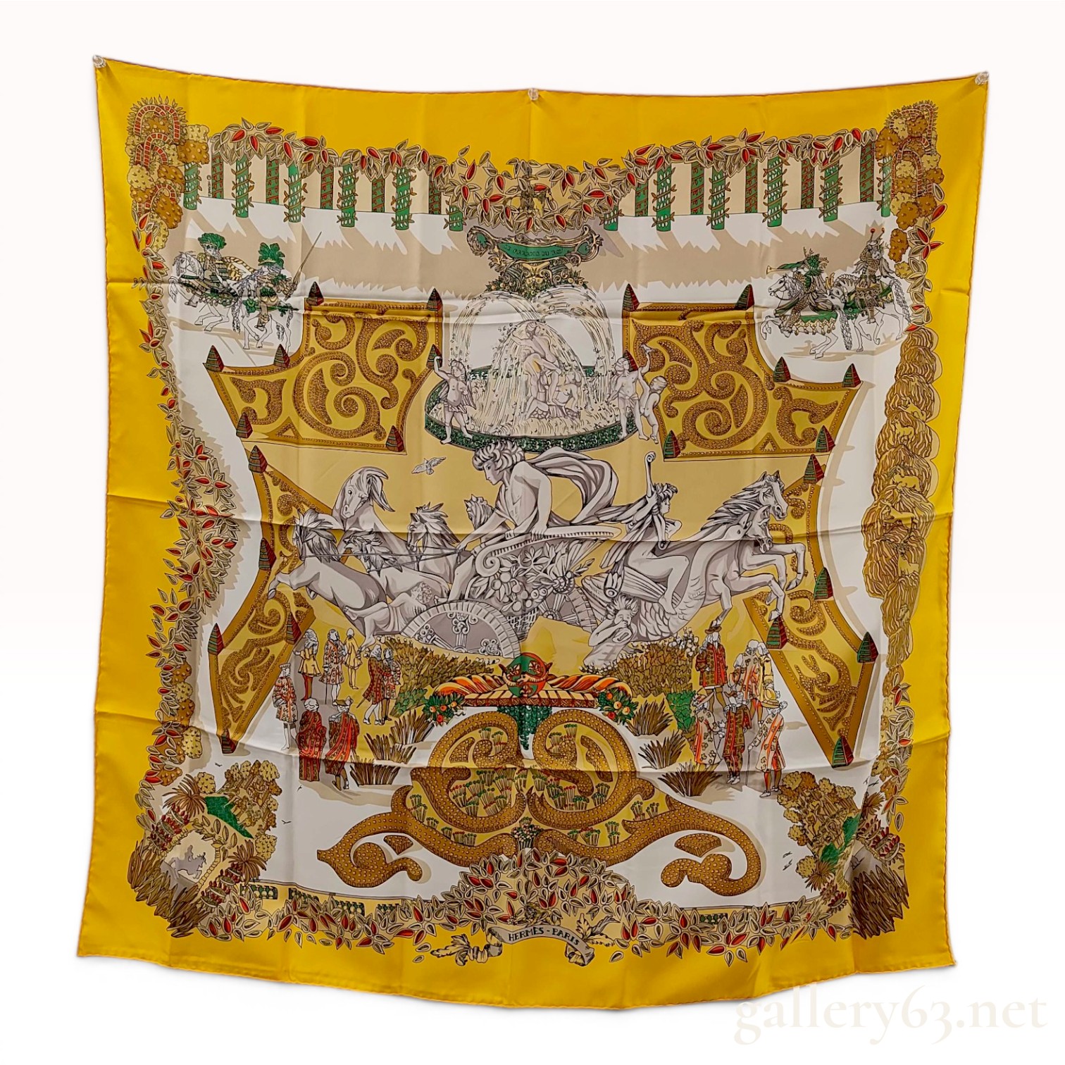 Hermes Le Paradis du Roy Silk Scarf