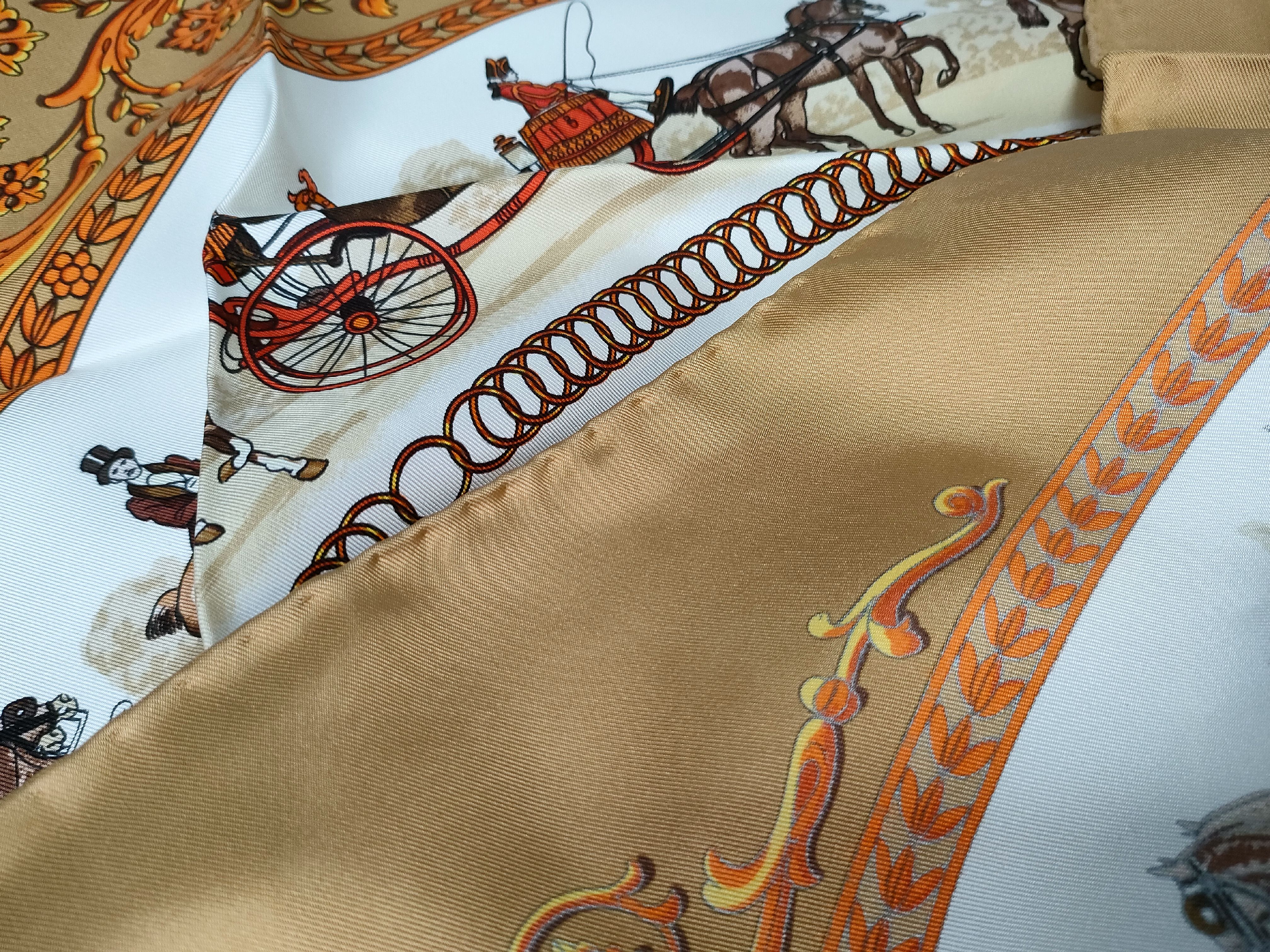 Hermes La Promenade de Longchamps Silk Scarf by Philippe Ledoux