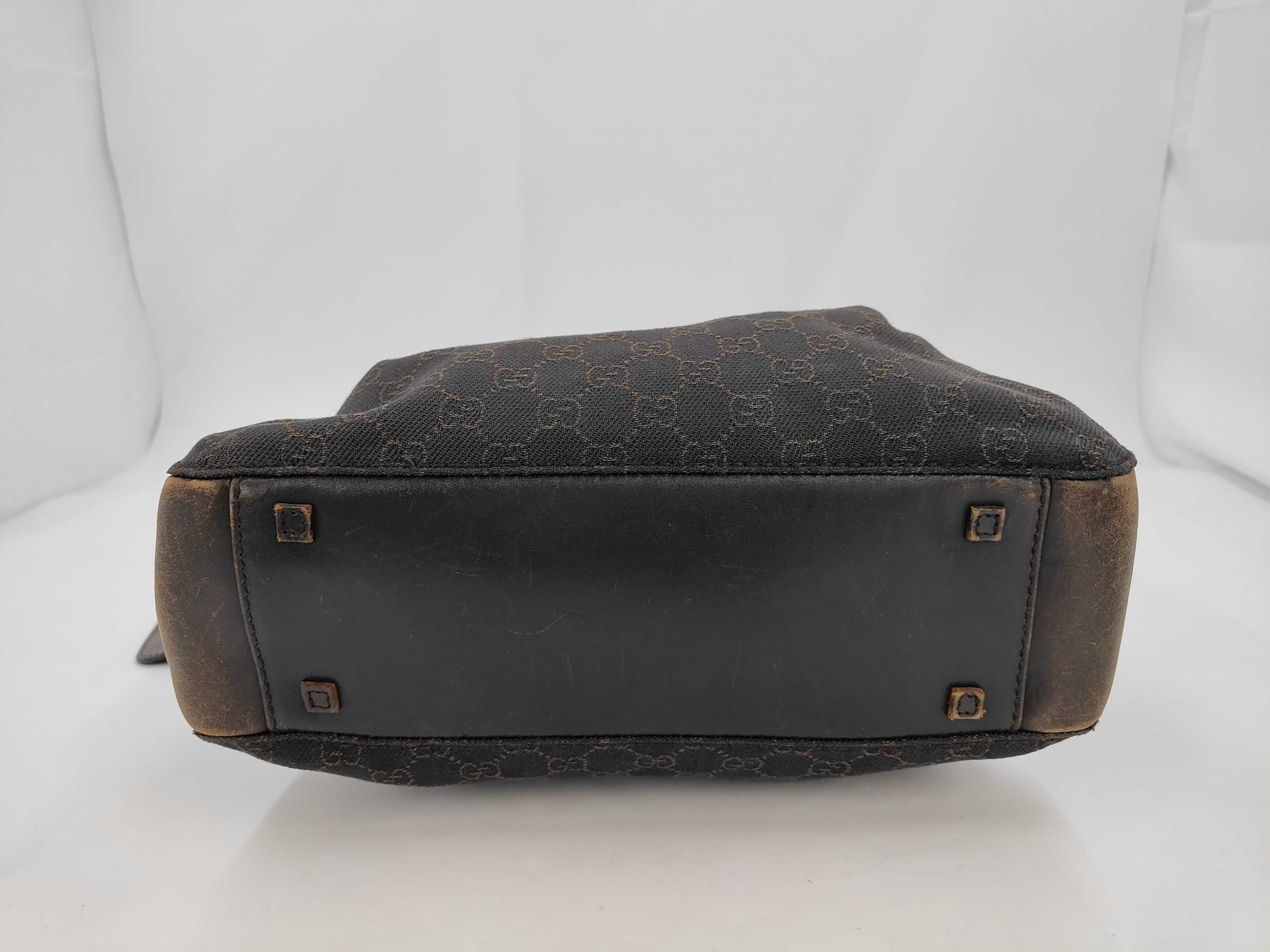 A Gucci GG Monogram Canvas and Leather Tote Bag