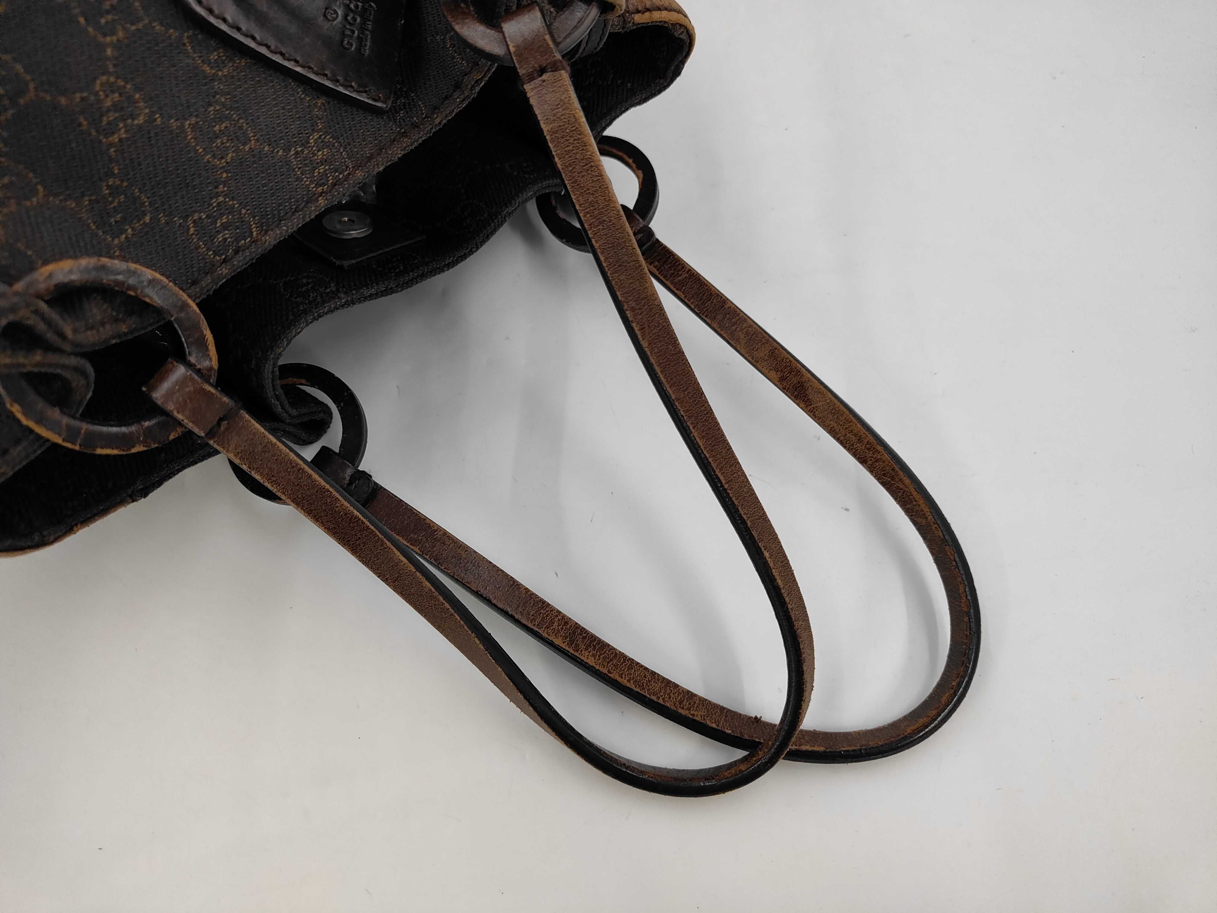 A Gucci GG Monogram Canvas and Leather Tote Bag