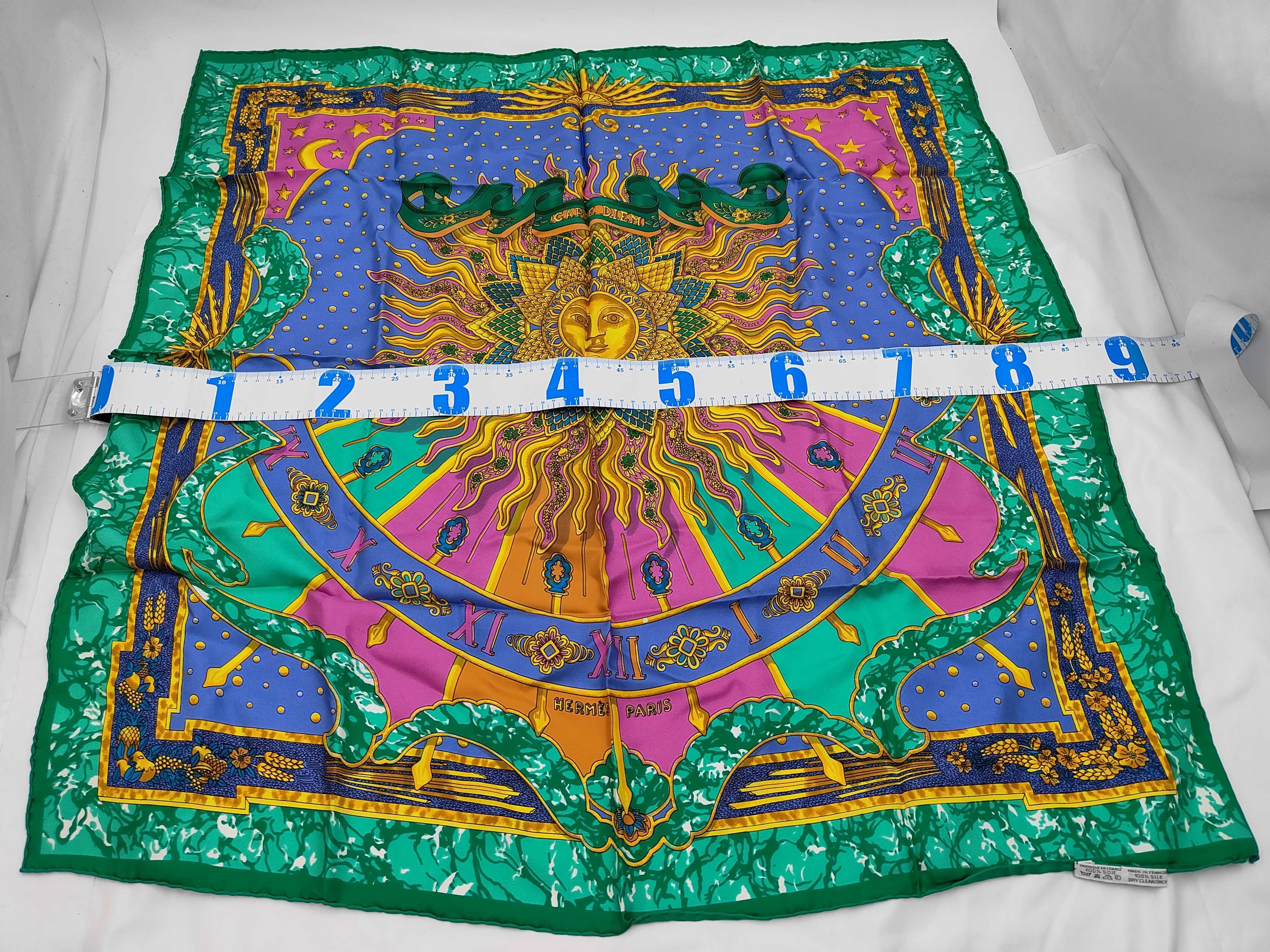 Hermes Carpe Diem Silk Carre 90 Scarf