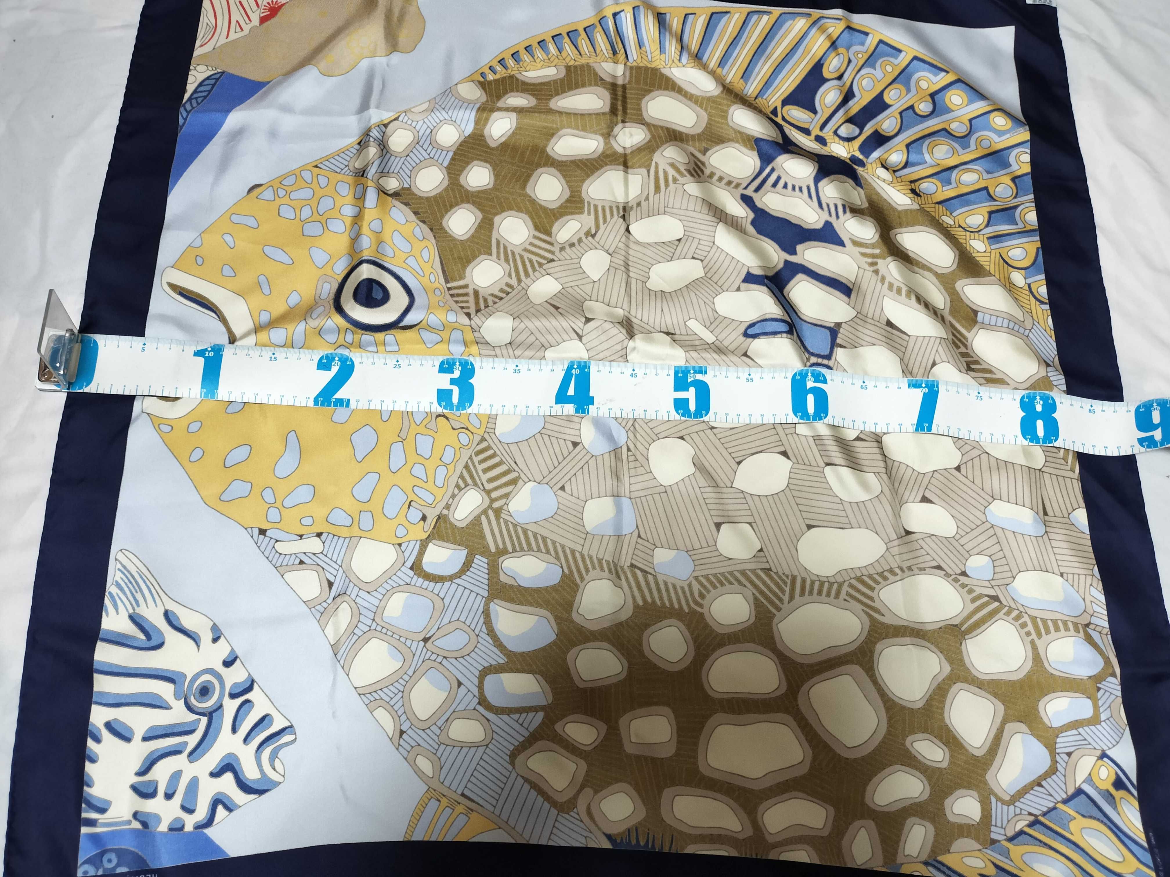 Hermes Grands Fonds detail Silk Scarf