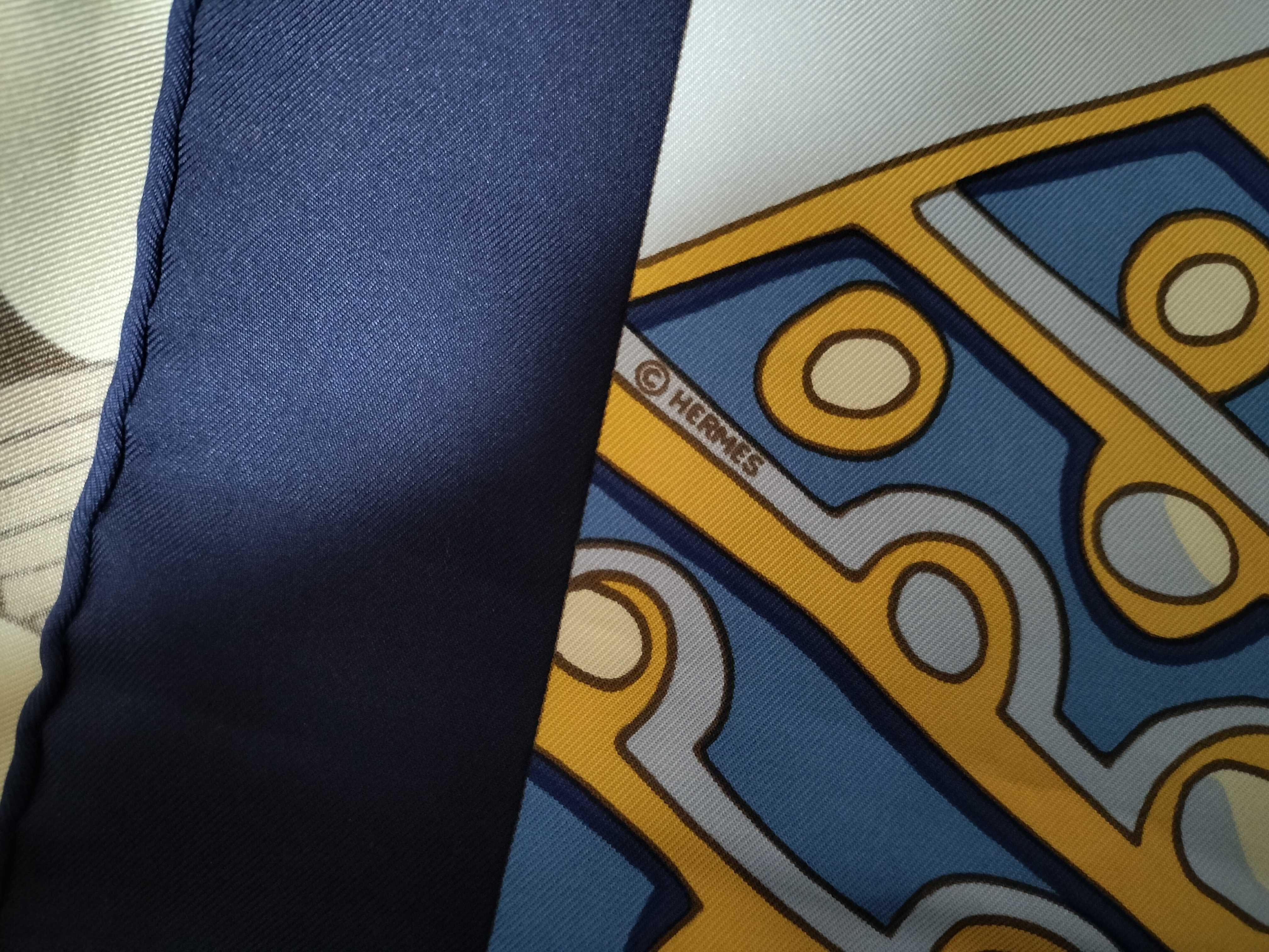 Hermes Grands Fonds detail Silk Scarf