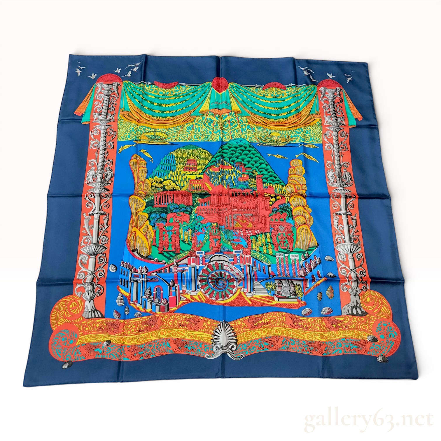 Hermes L'Atlantide Silk Scarf