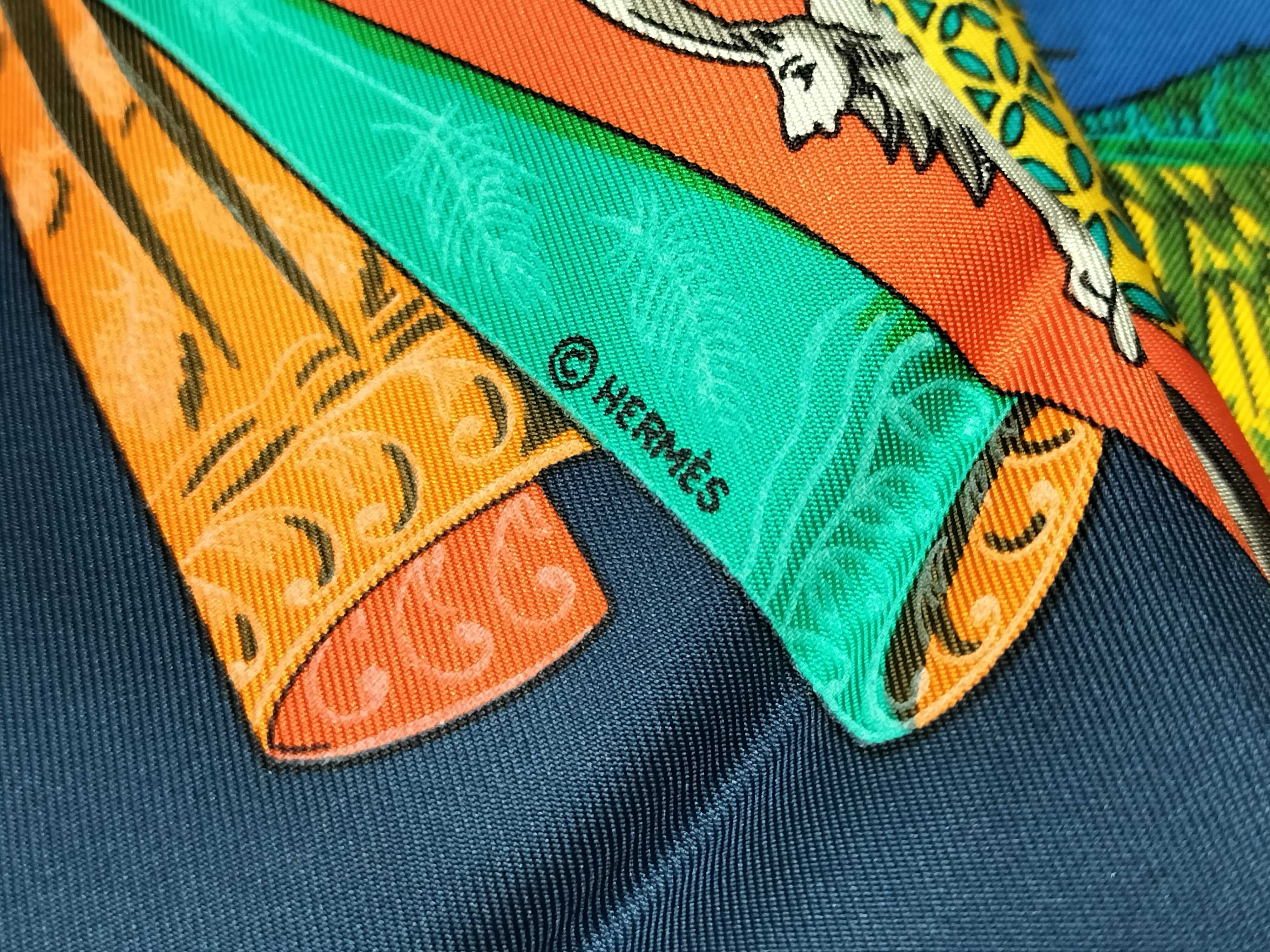Hermes L'Atlantide Silk Scarf
