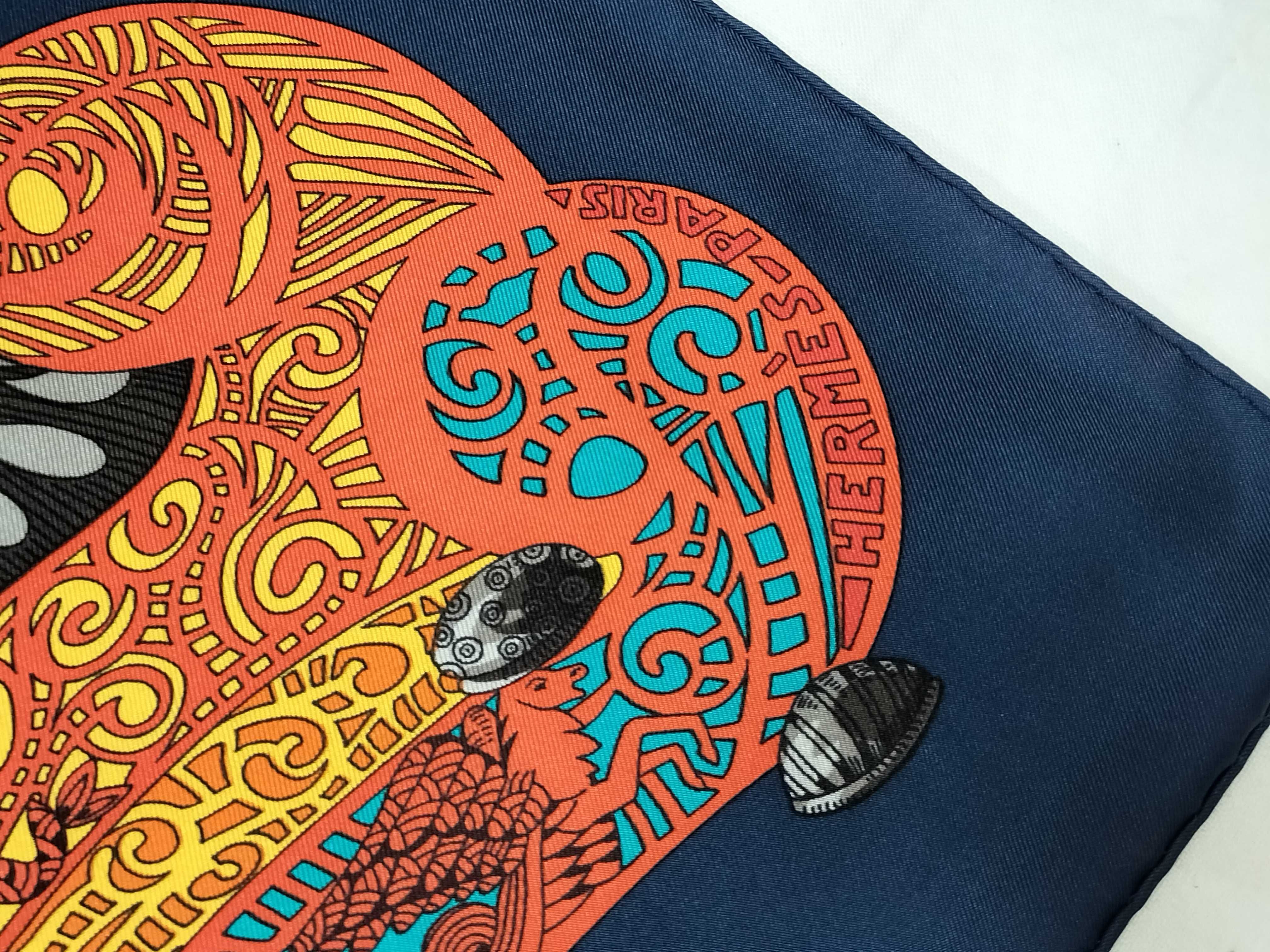 Hermes L'Atlantide Silk Scarf