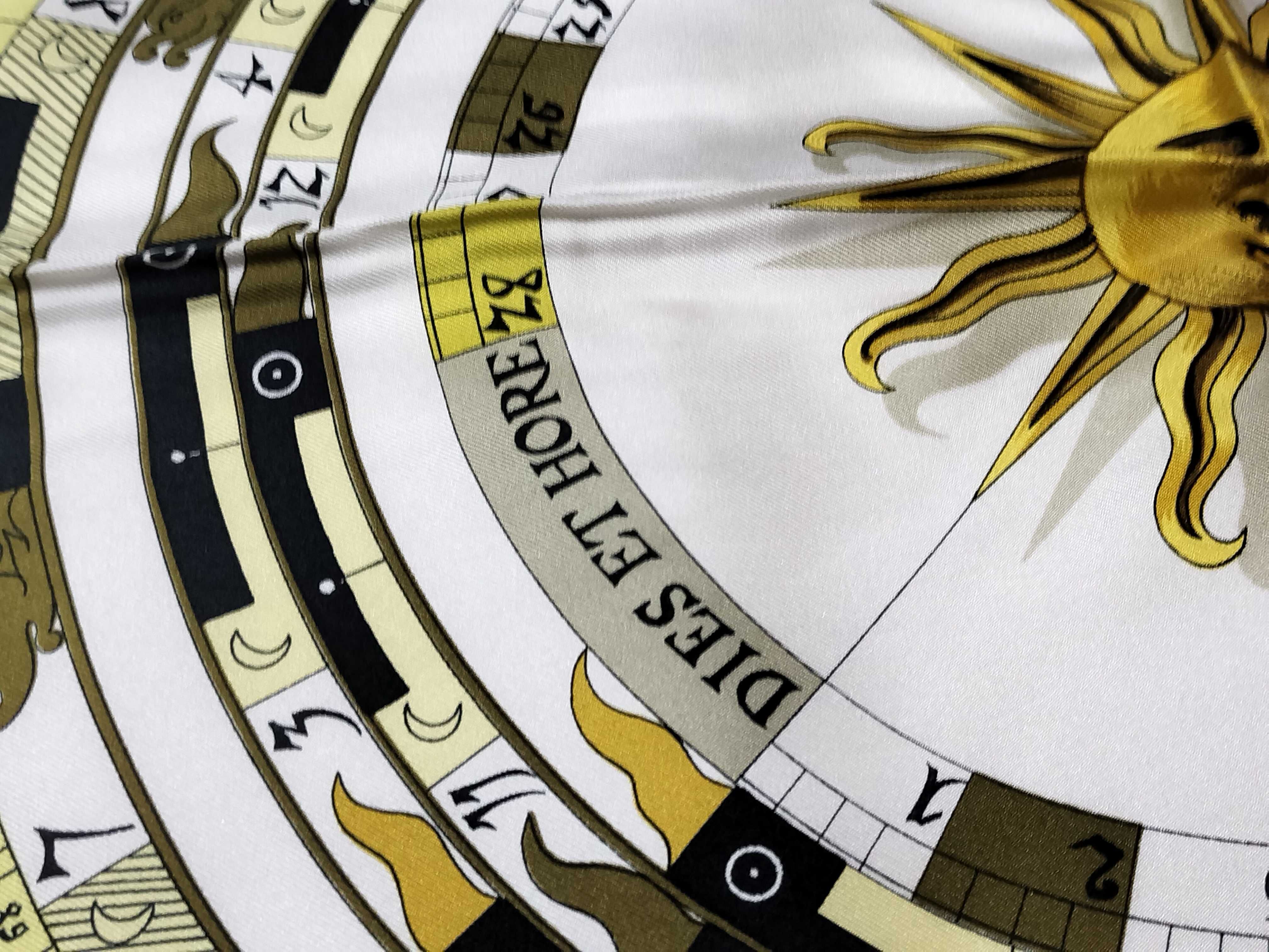 Hermes Dies et Hore Silk Scarf Designed by Francoise Faconnet