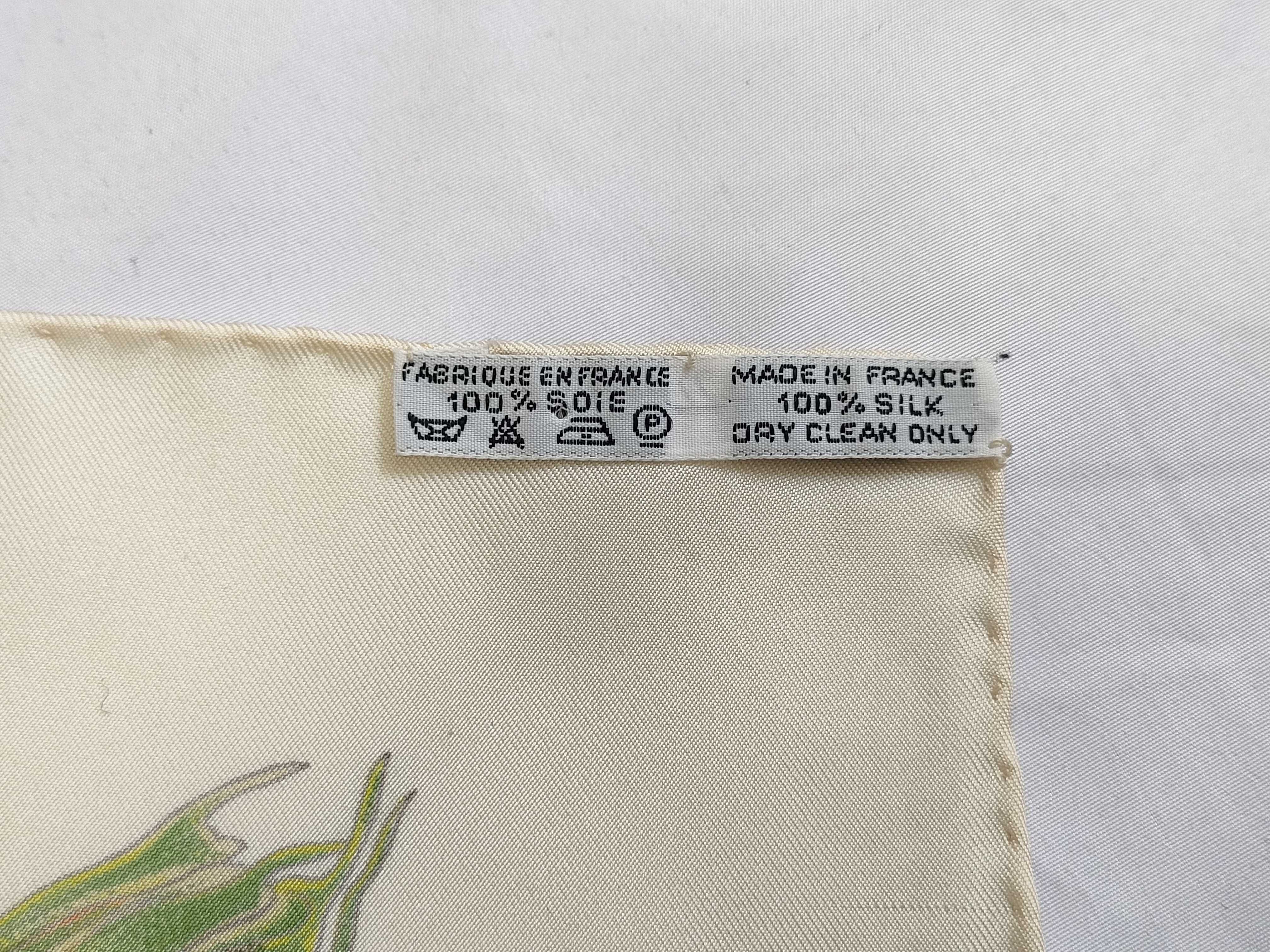 Hermes Passiflores Silk Scarf