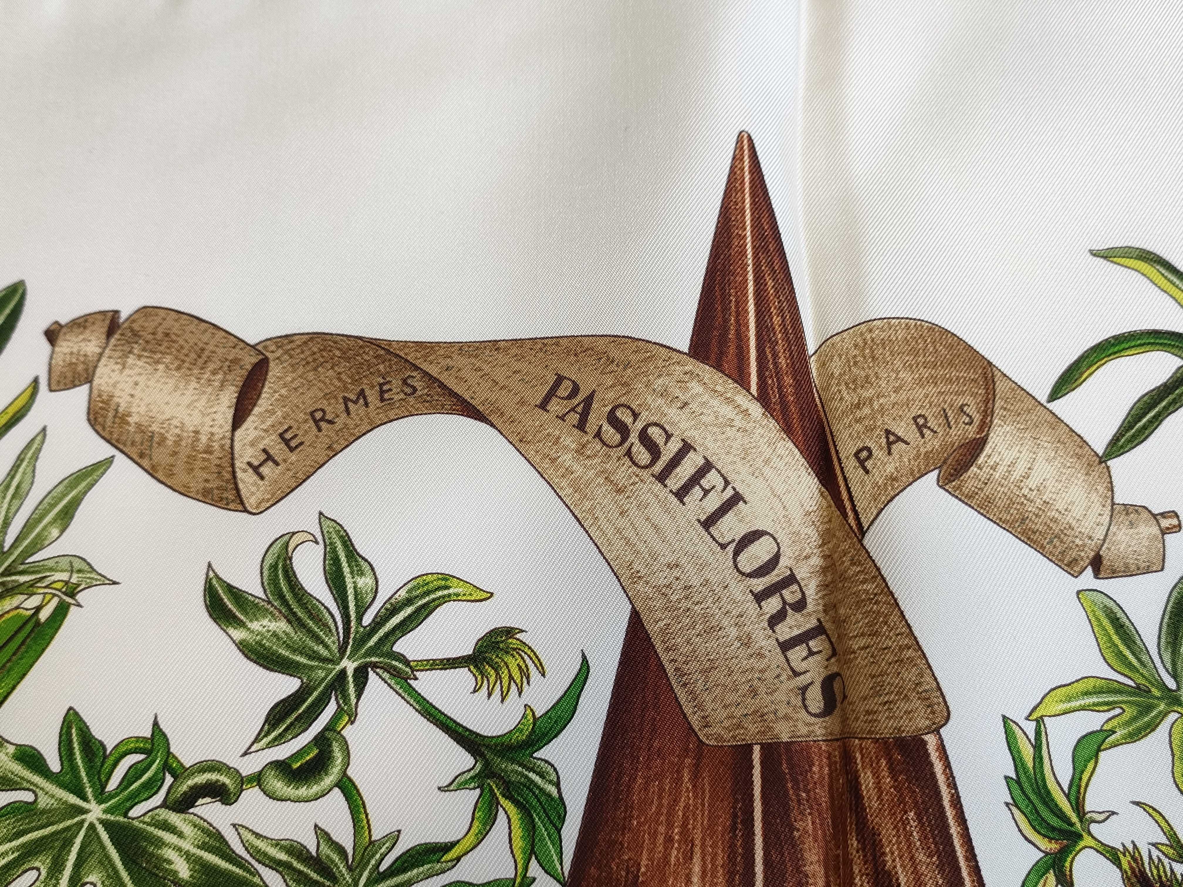 Hermes Passiflores Silk Scarf