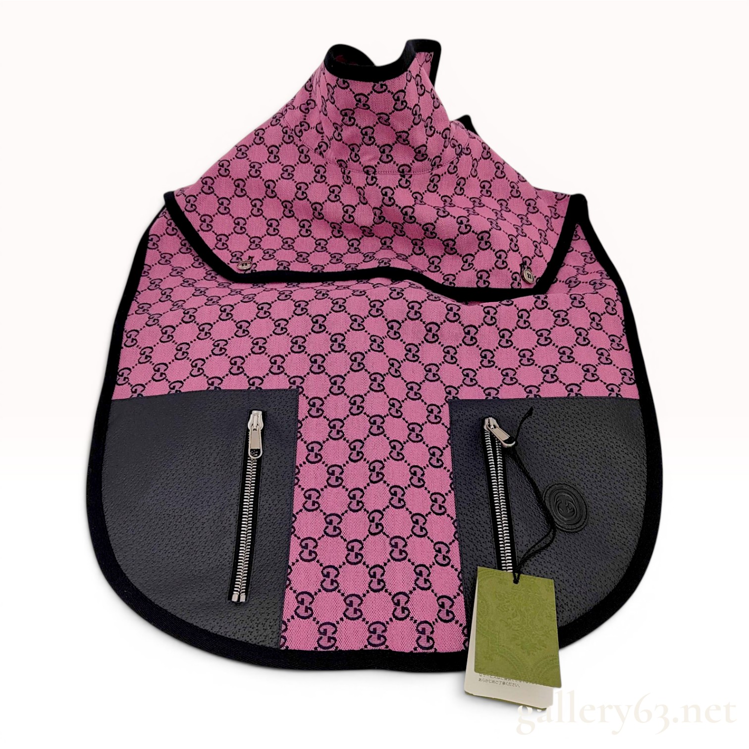 Gucci Pink GG Monogram Pet Trench Coat brand new