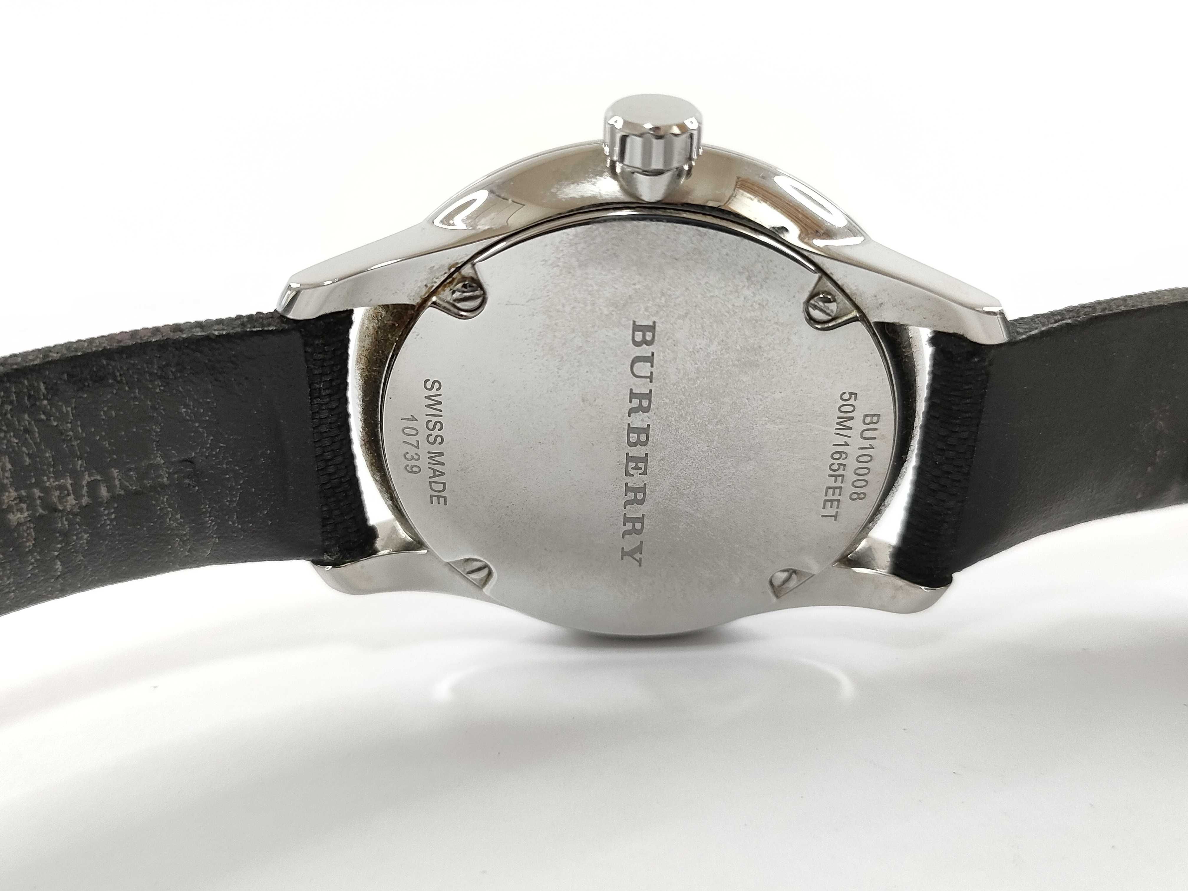 Burberry BU10008 The Classic Round Stainless Steel Quartz Wristwatch